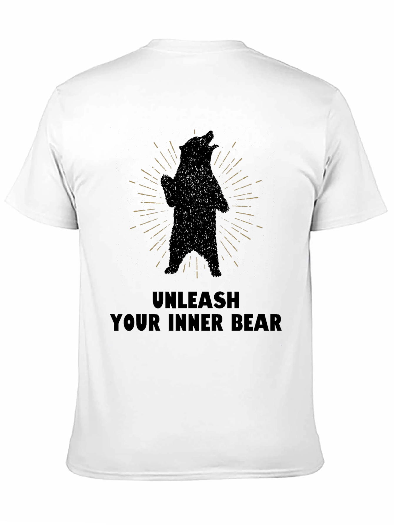 Black Unleash Your Inner Bear Graphic Tee view 11