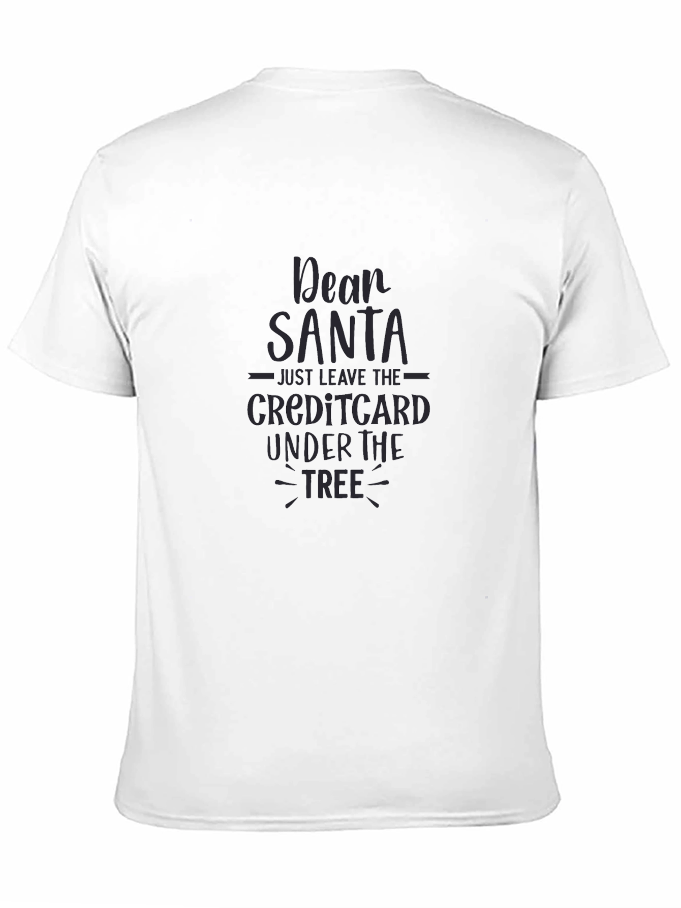 Black Dear Santa Credit Card Tee view 11