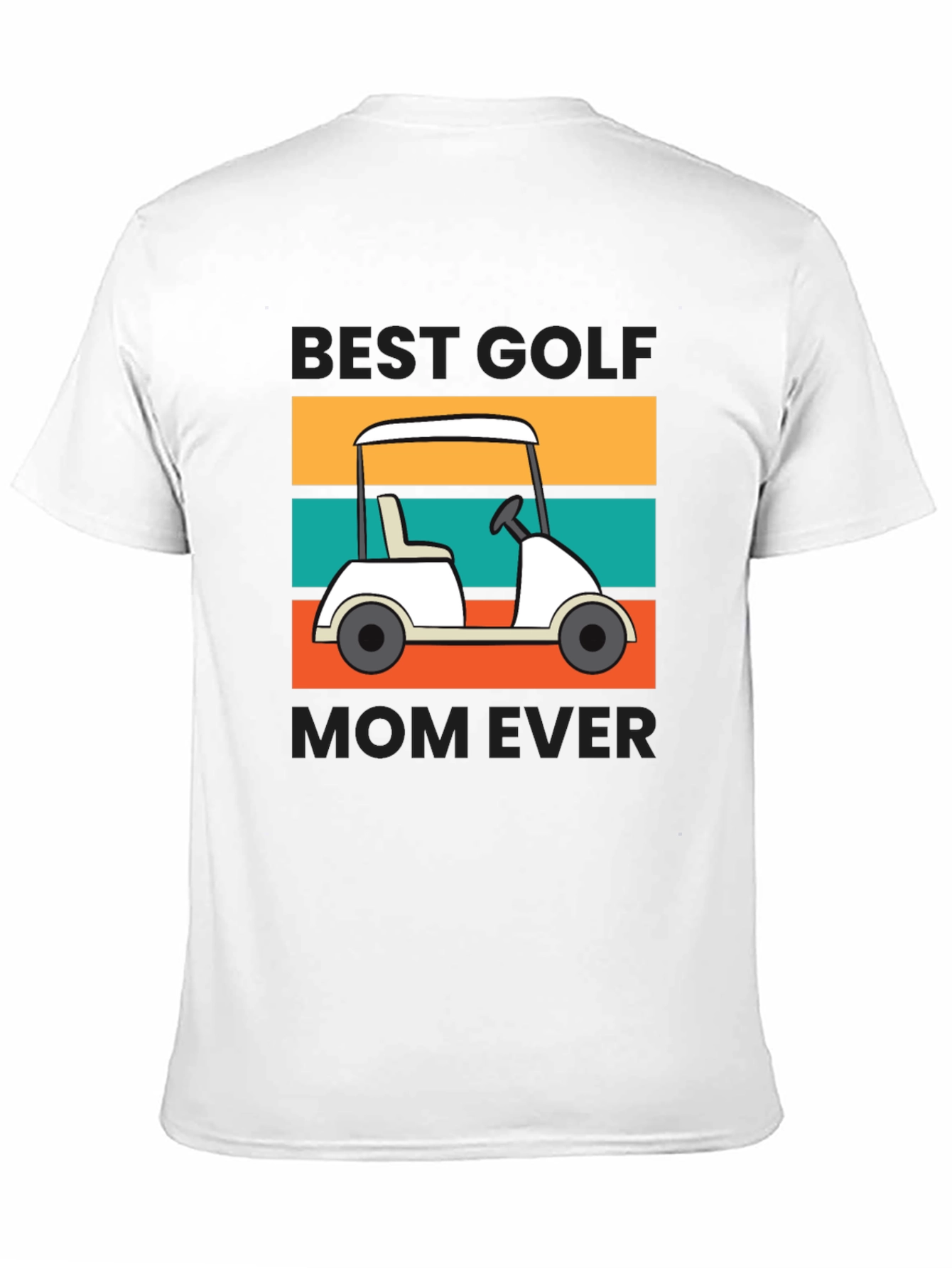 Black Best Golf Mom Ever Graphic T-Shirt view 11