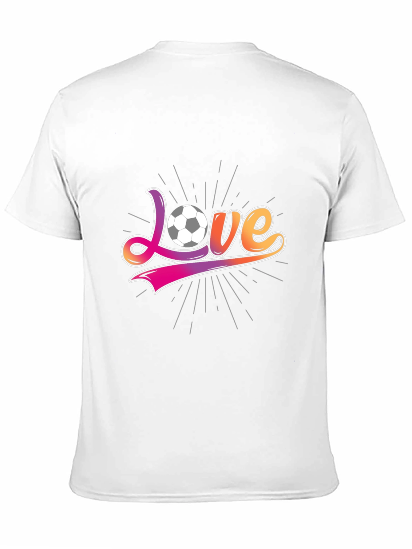 Black Soccer Love Graphic T-Shirt view 11