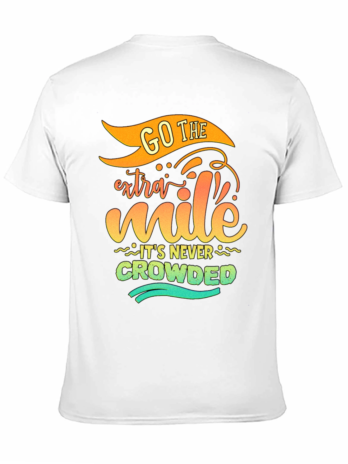 Black Go The Extra Mile - Graphic Tee view 11