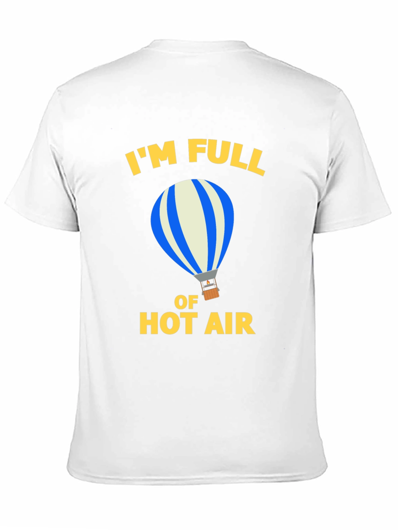 Black Funny Hot Air Balloon Graphic Tee view 11