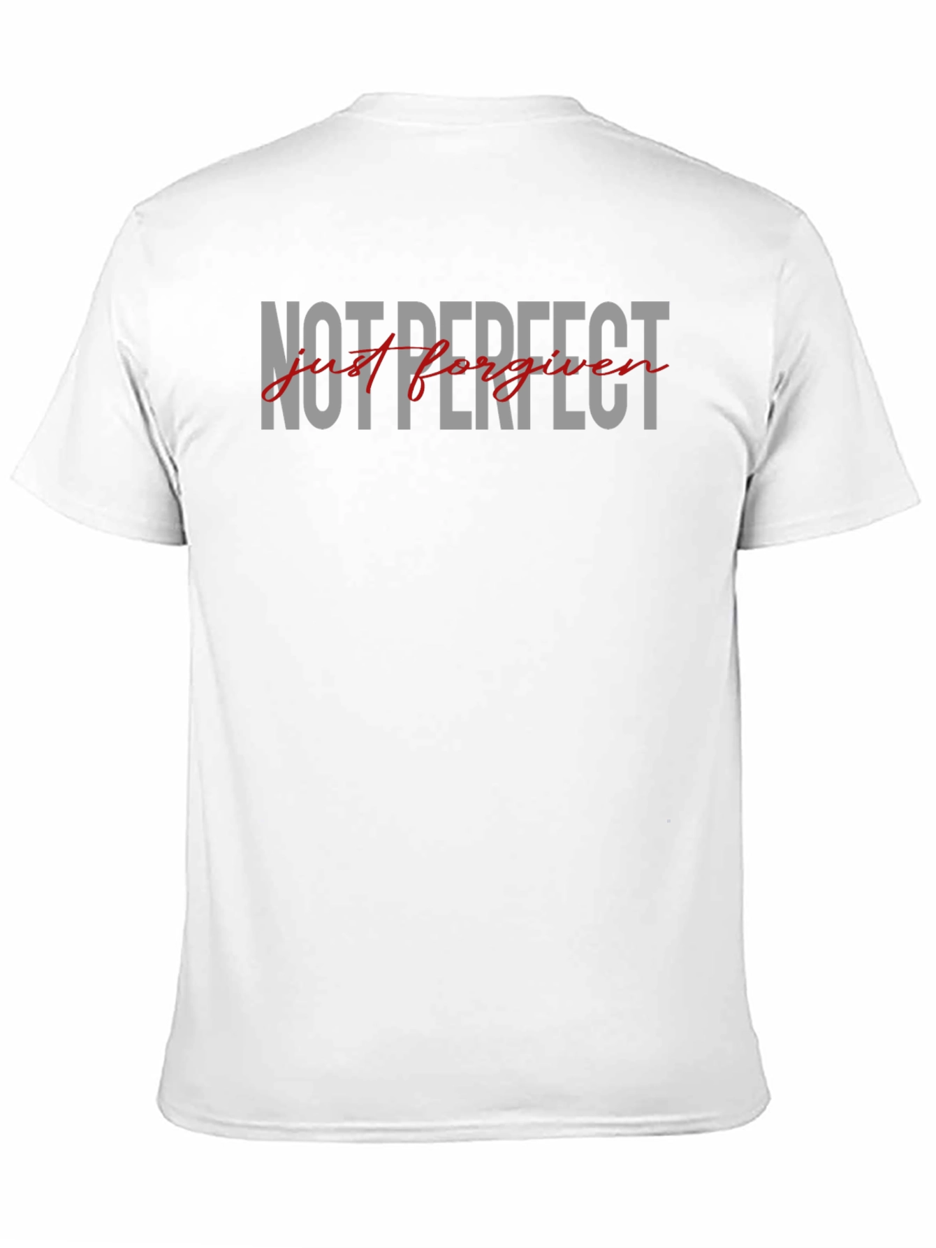 Black Not Perfect Just Forgiven Graphic Tee view 11