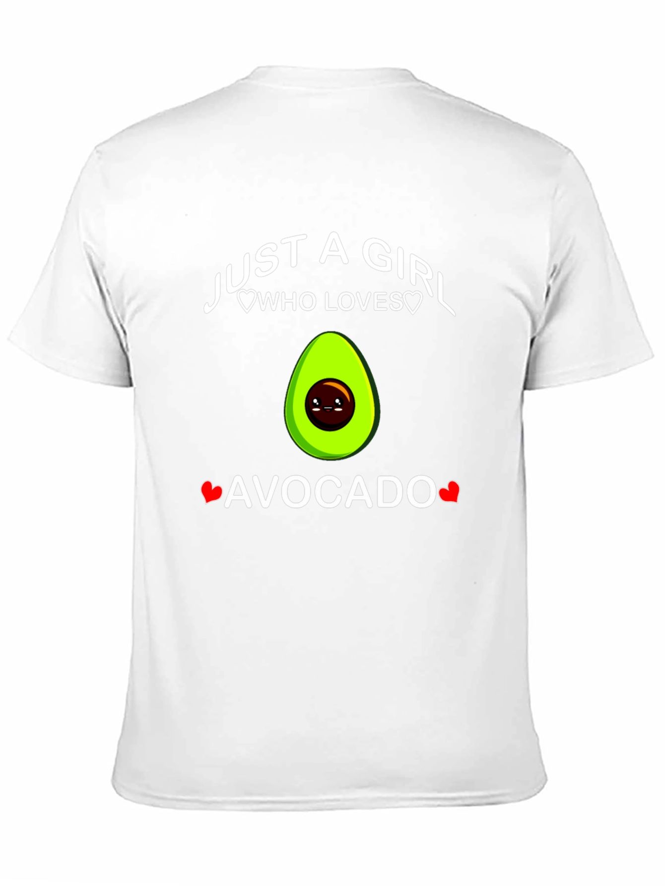 Black Just A Girl Who Loves Avocado T-Shirt view 11