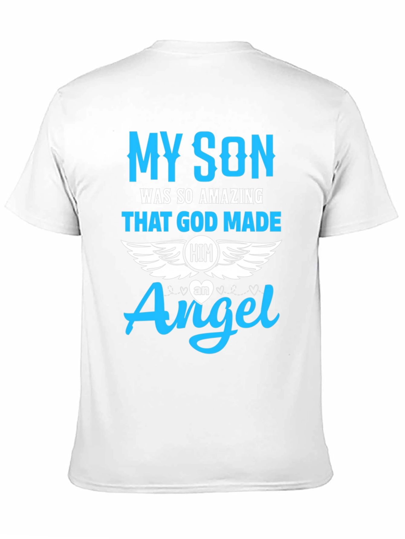 Black My Son Angel Memorial T-Shirt view 11