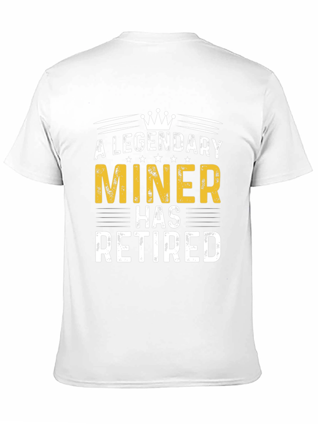 Black Legendary Miner Retired T-Shirt - Perfect Retirement Gift view 11