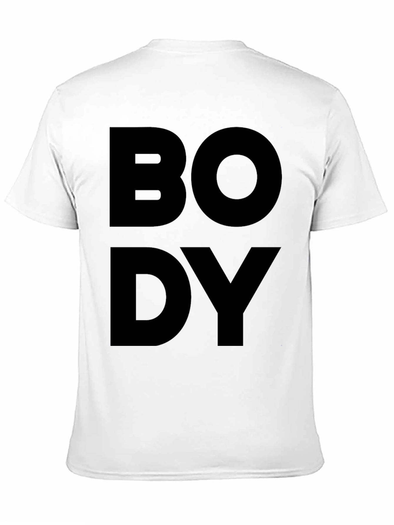 Black Bold Body Black T-Shirt - Statement Tee view 11