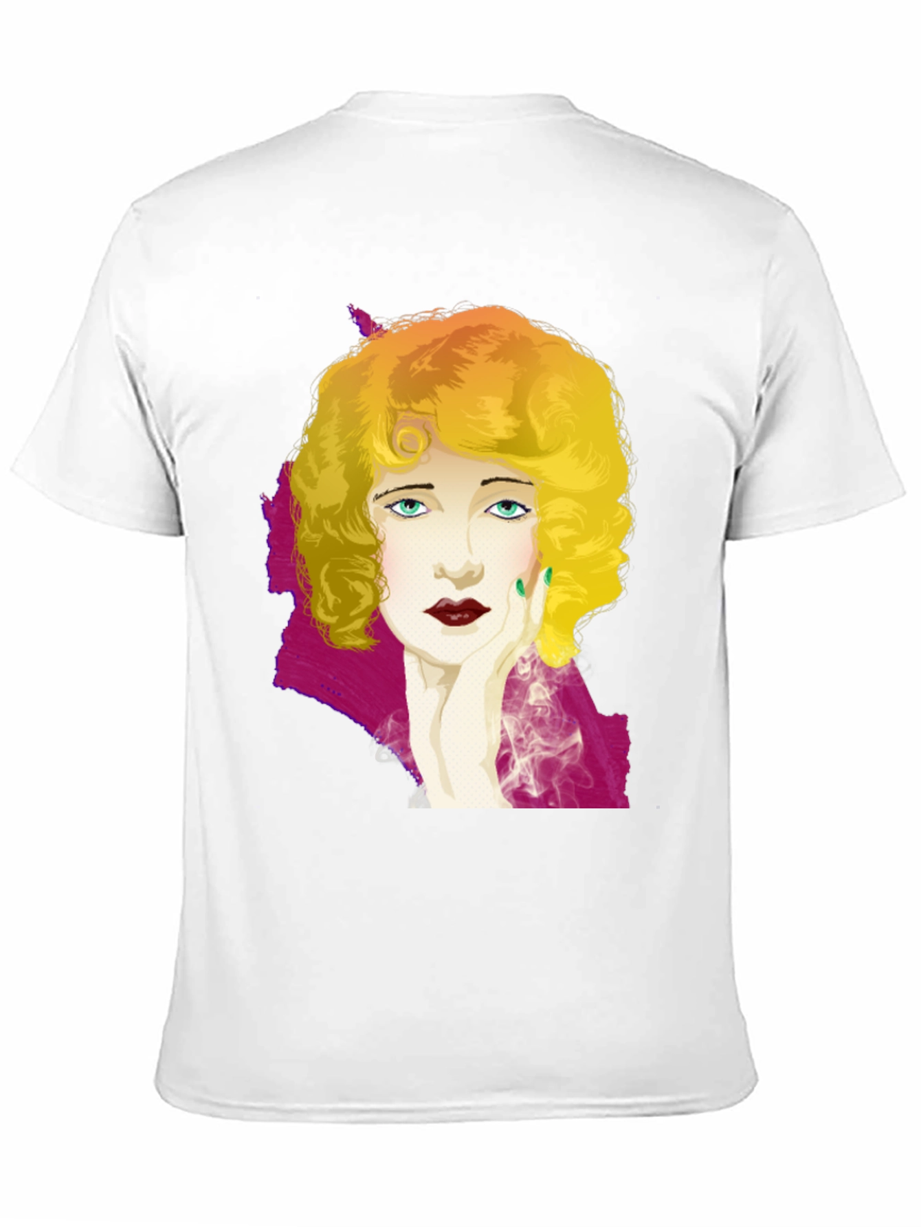 Black Vintage Art Deco Style Women's Graphic T-Shirt view 11