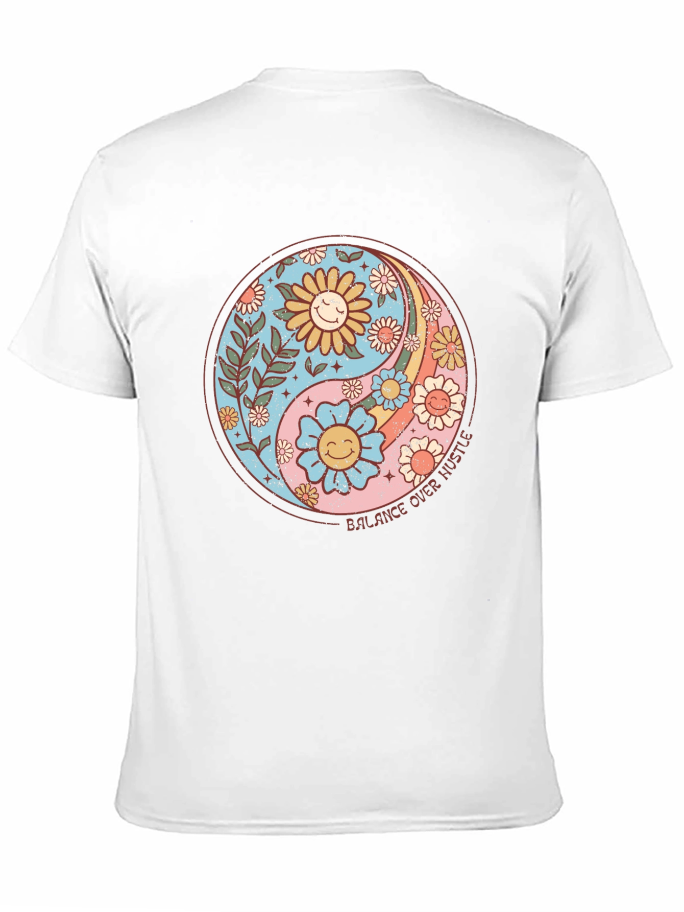 Black Balance Over Hustle Graphic T-Shirt view 11