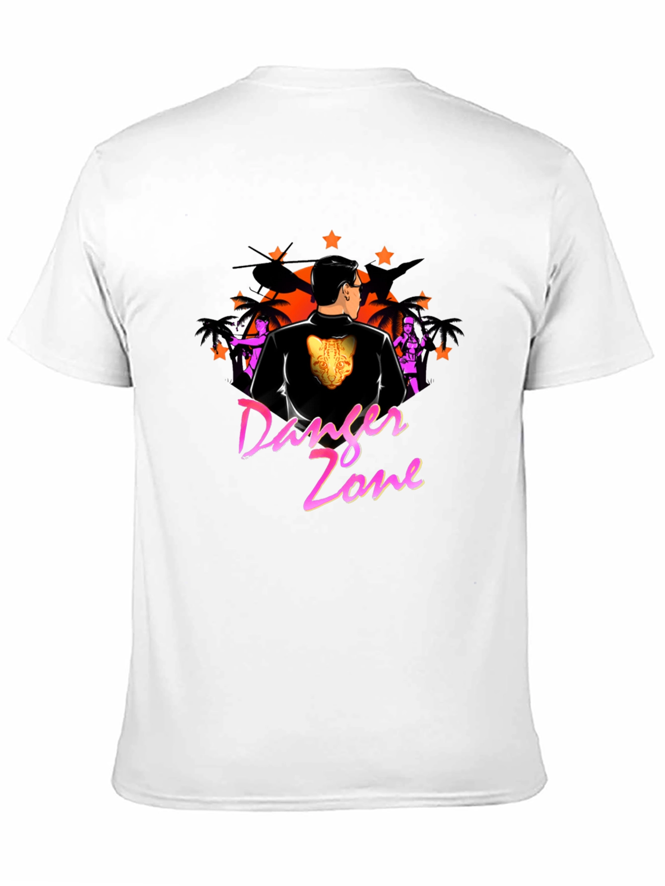 Black Danger Zone Graphic Tee - Black view 11