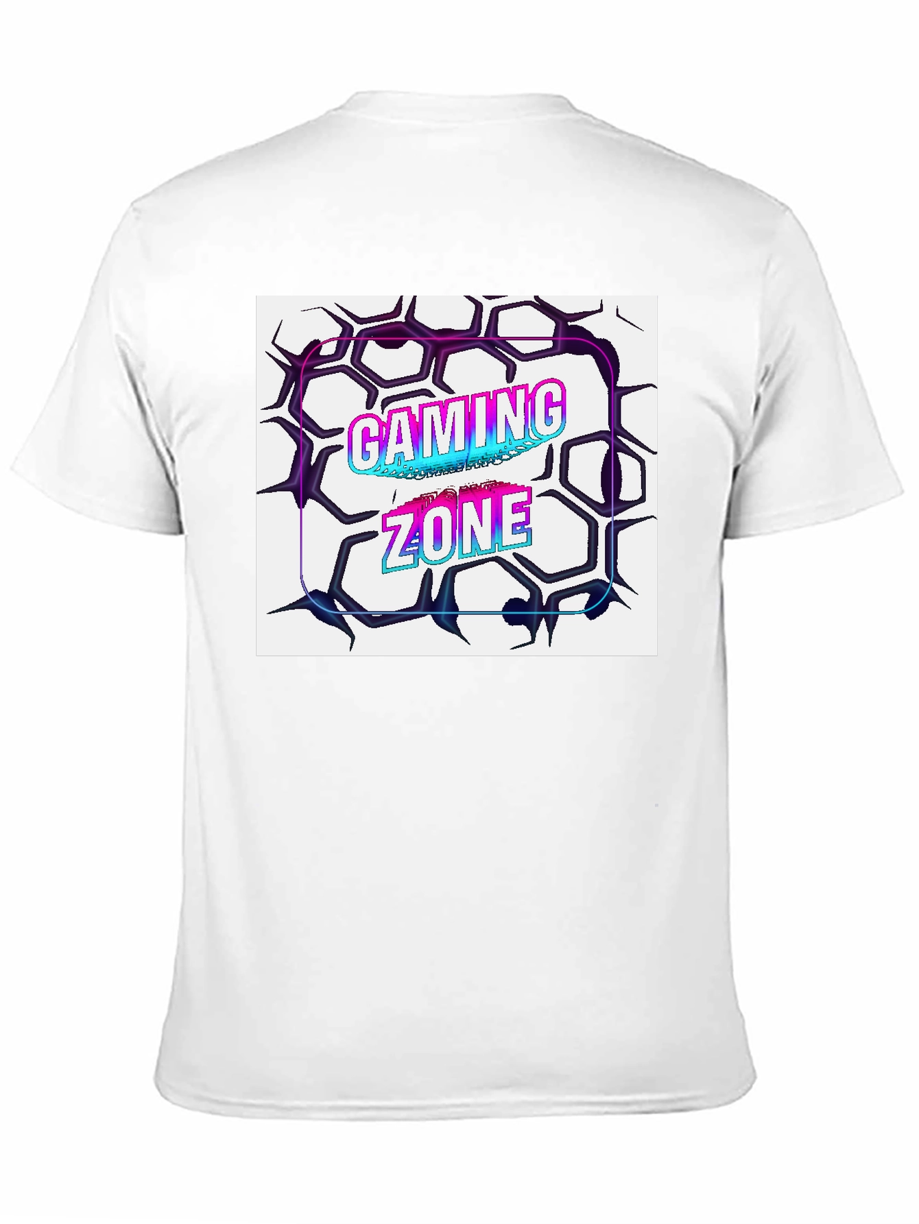 Black Gaming Zone Graphic Tee - Black Cotton Blend view 11