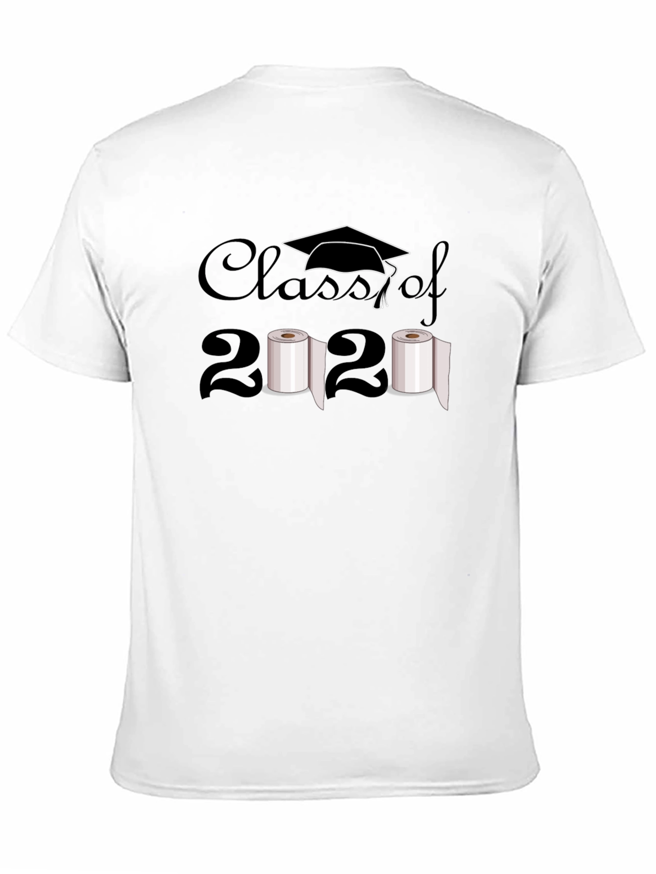 Black Class of 2020 Toilet Paper Humor T-Shirt view 11