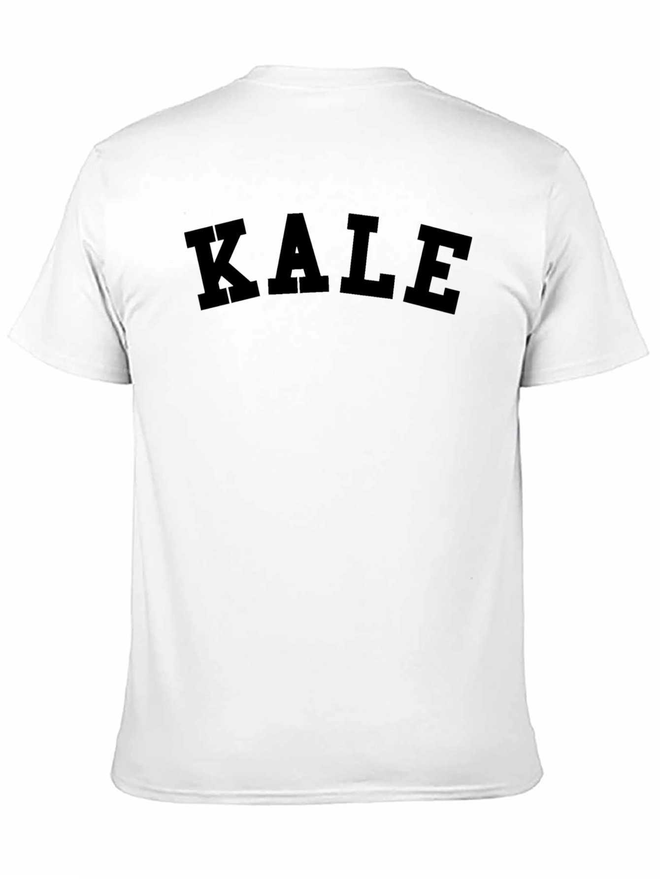 Black KALE Graphic Print Crew Neck T-Shirt view 11