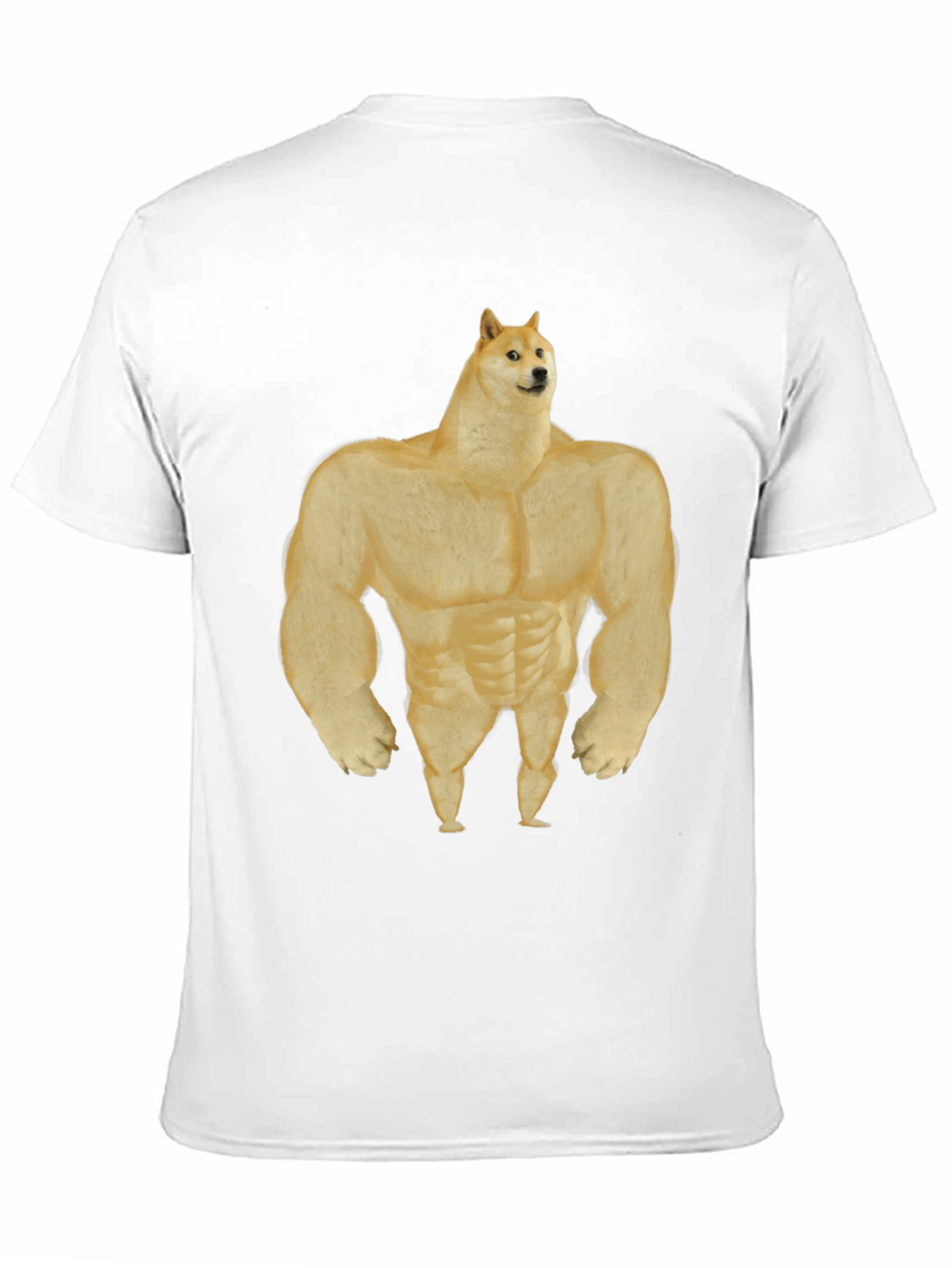 Black Buff Doge T-Shirt - Funny Meme Tee view 11