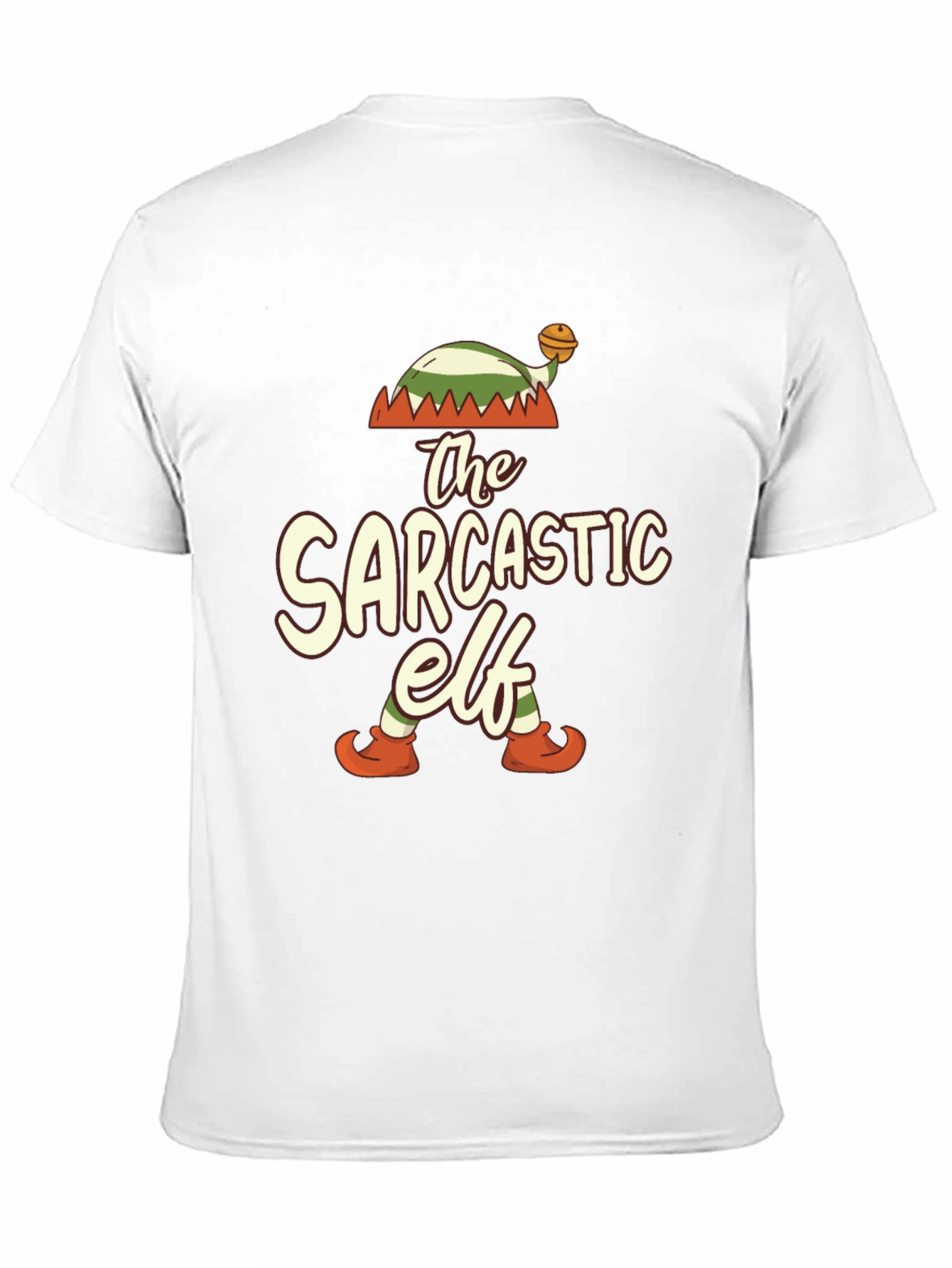 Black Sarcastic Elf Graphic Tee view 11