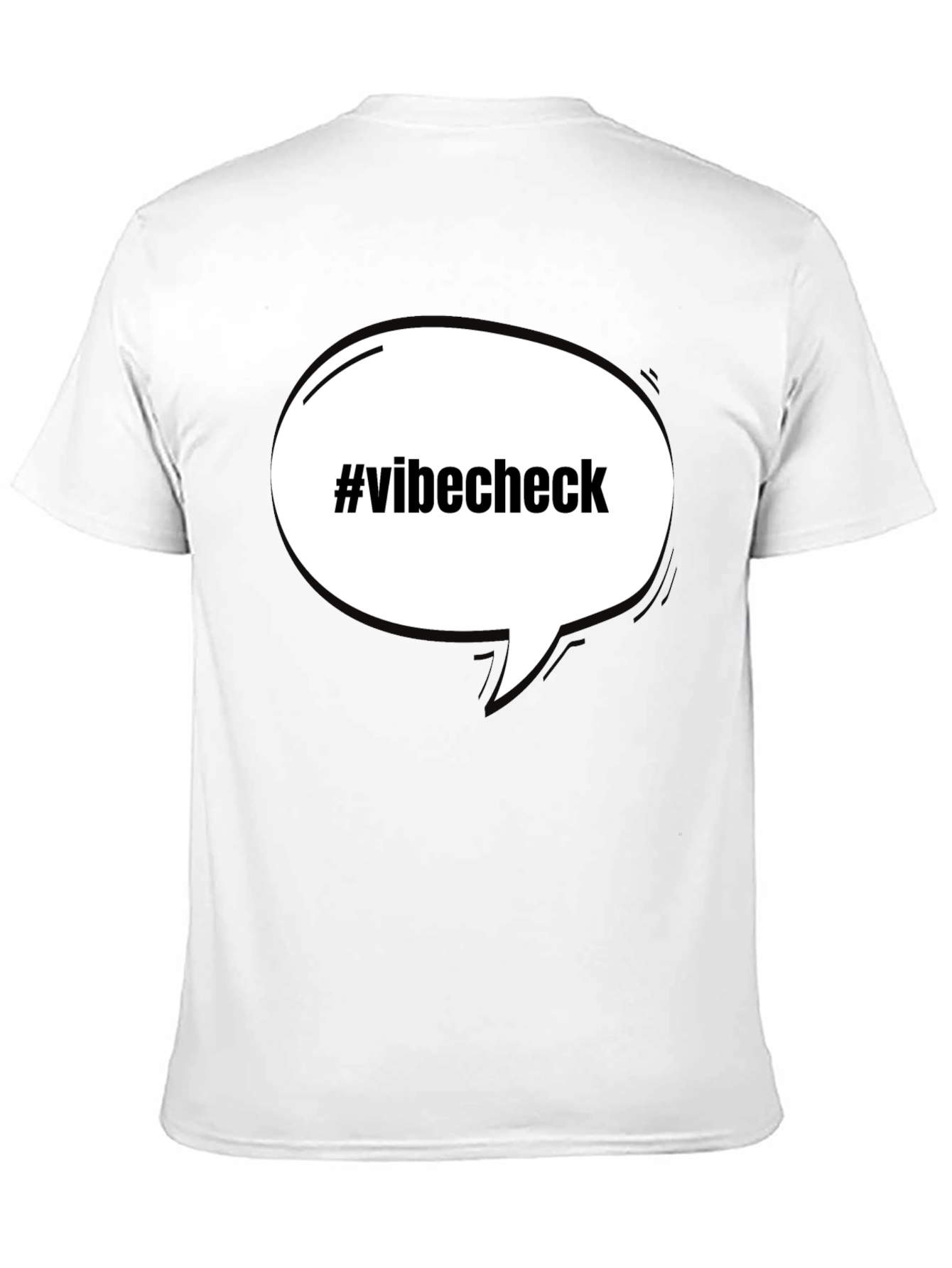 Black #Vibecheck Black Cotton Crew Neck T-Shirt - Trendy Slogan Tee view 11