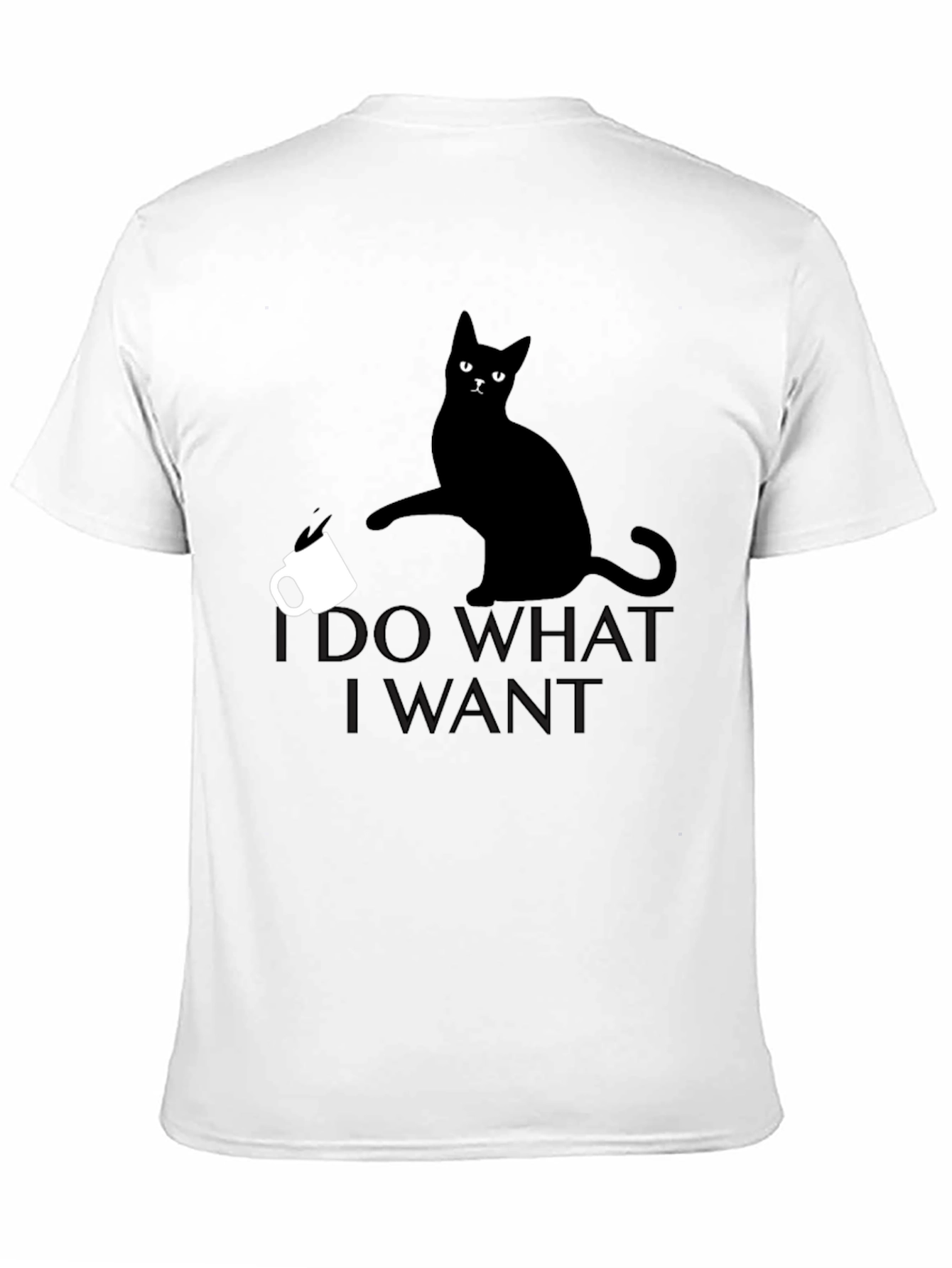 Black I Do What I Want Cat T-Shirt view 11