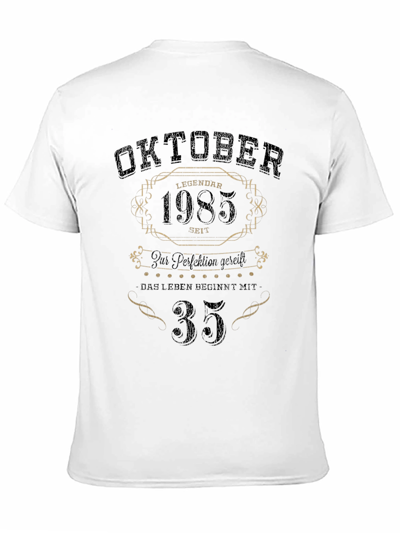 Black Oktober 1985 Legendary T-Shirt - 35th Birthday Gift view 11