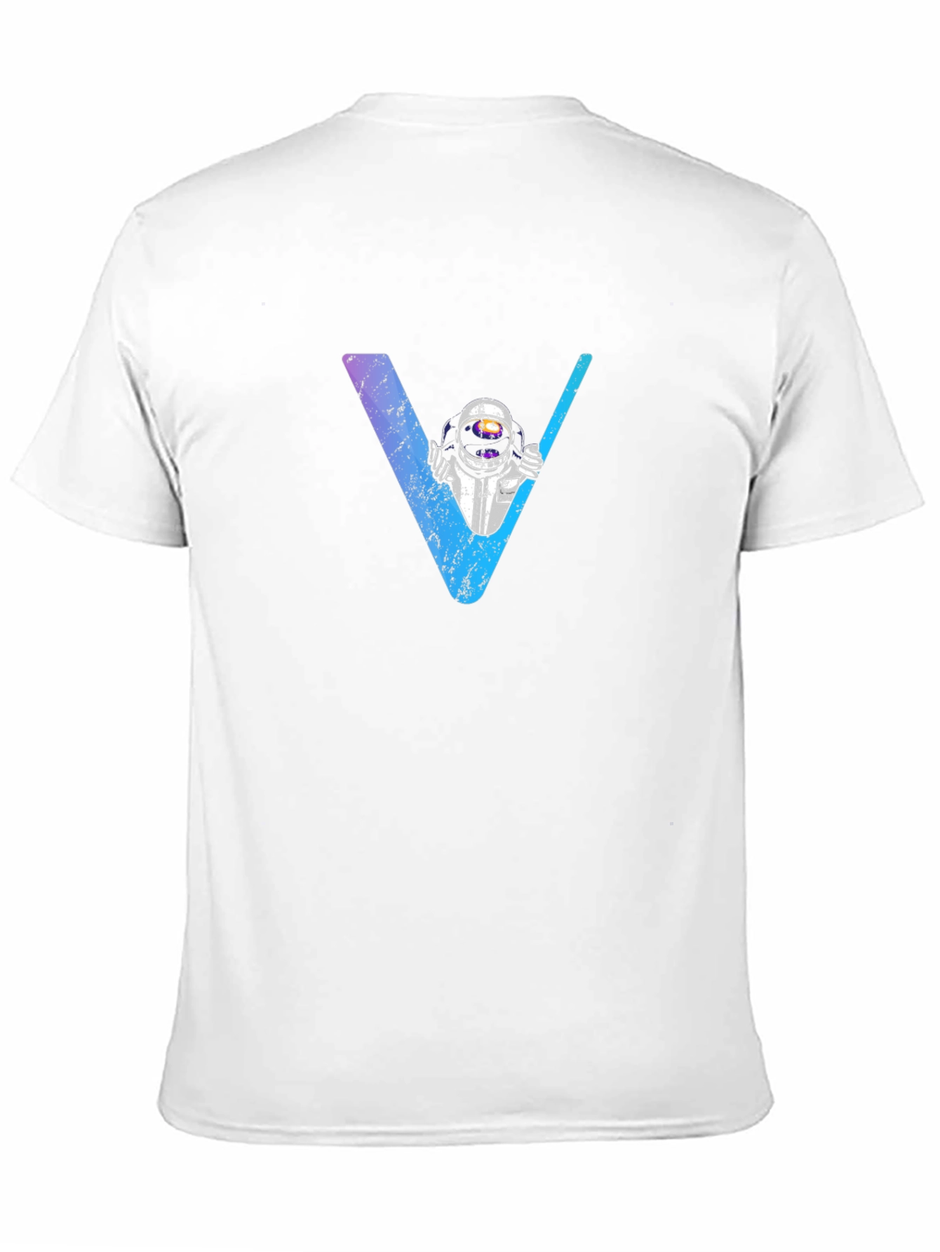 Black Astronaut V-Neck Graphic T-Shirt - Space Explorer Tee view 11