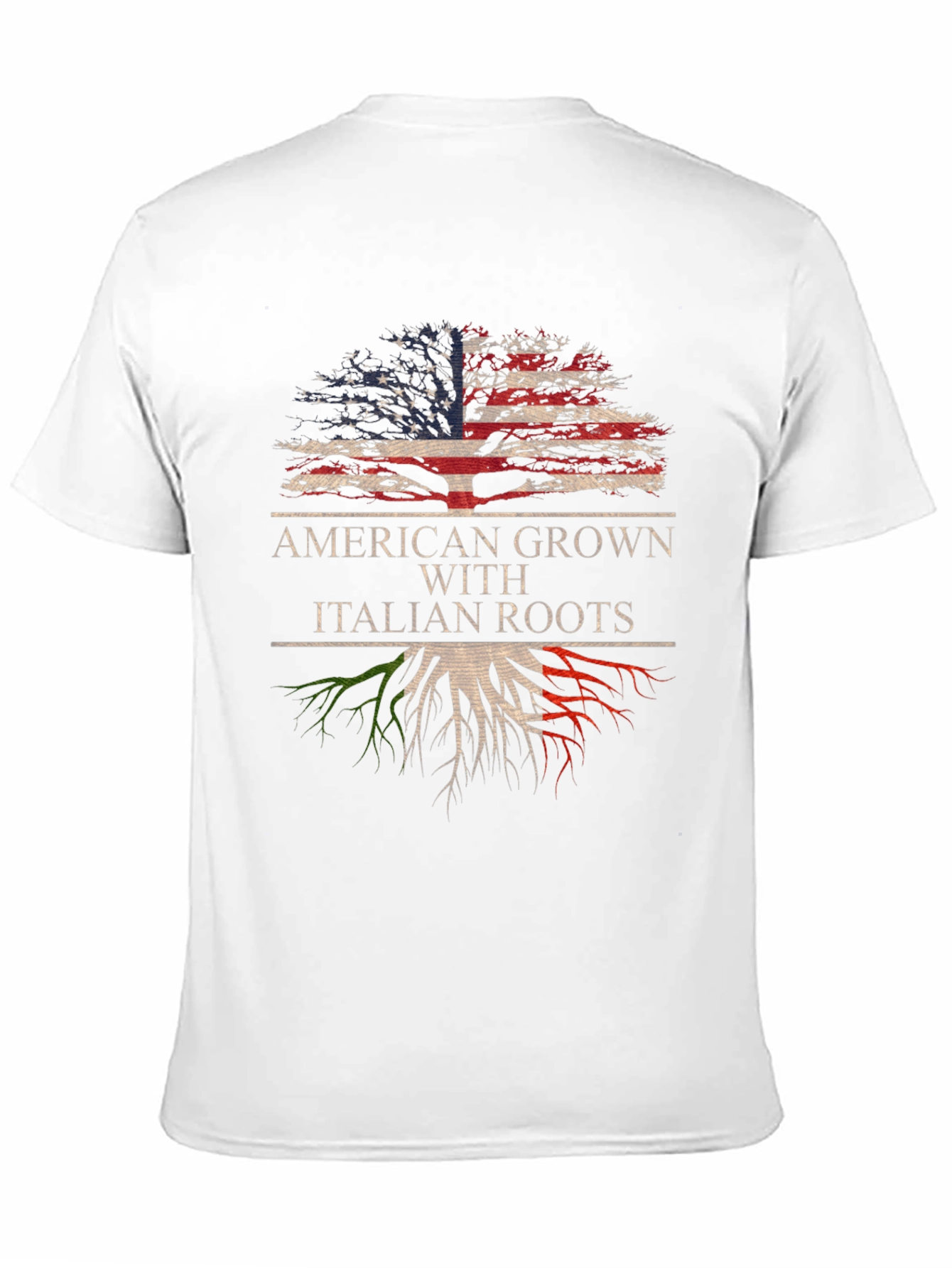 Black American Grown With Italian Roots T-Shirt view 11
