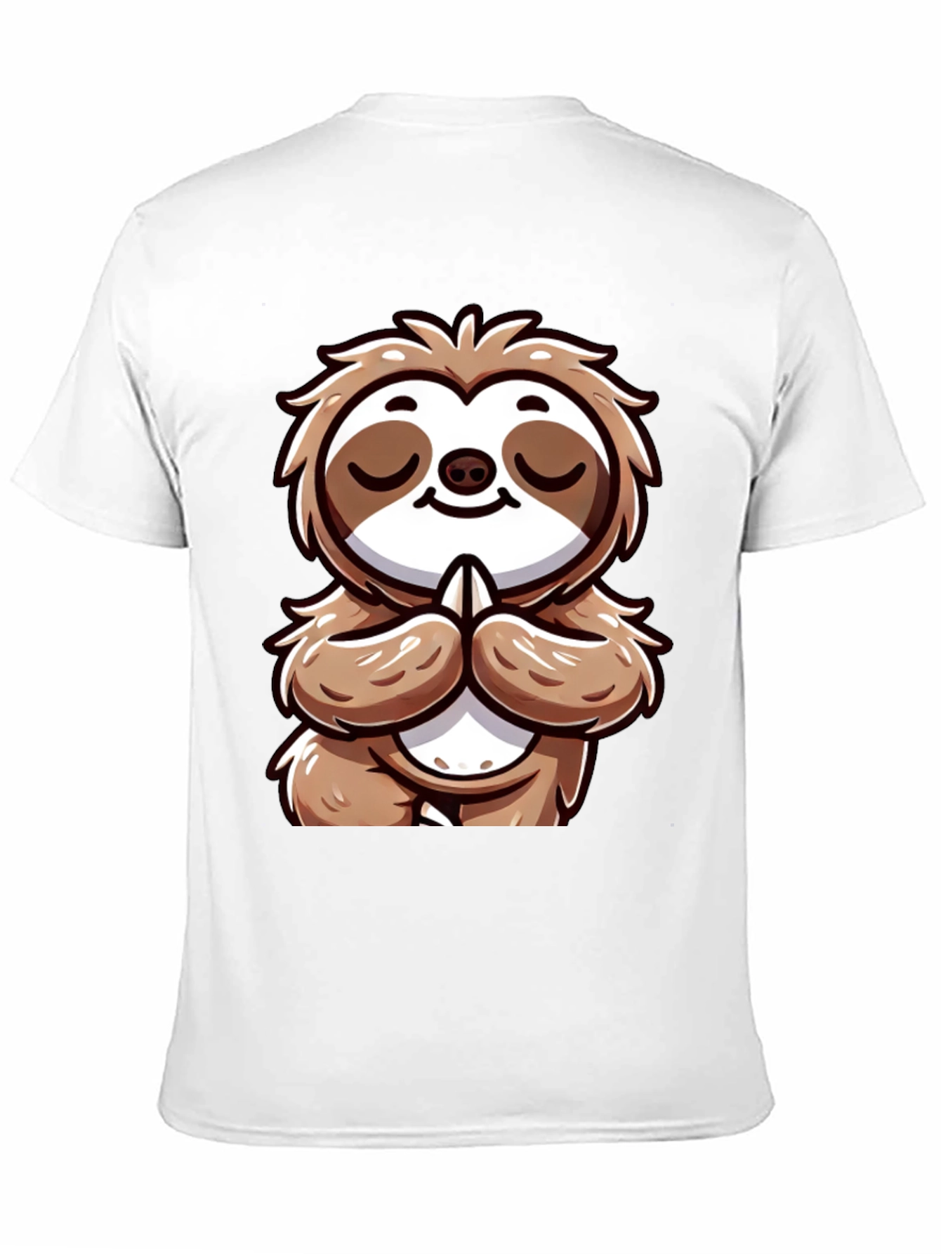 Black Meditating Sloth Graphic Tee - Relaxed Fit view 11