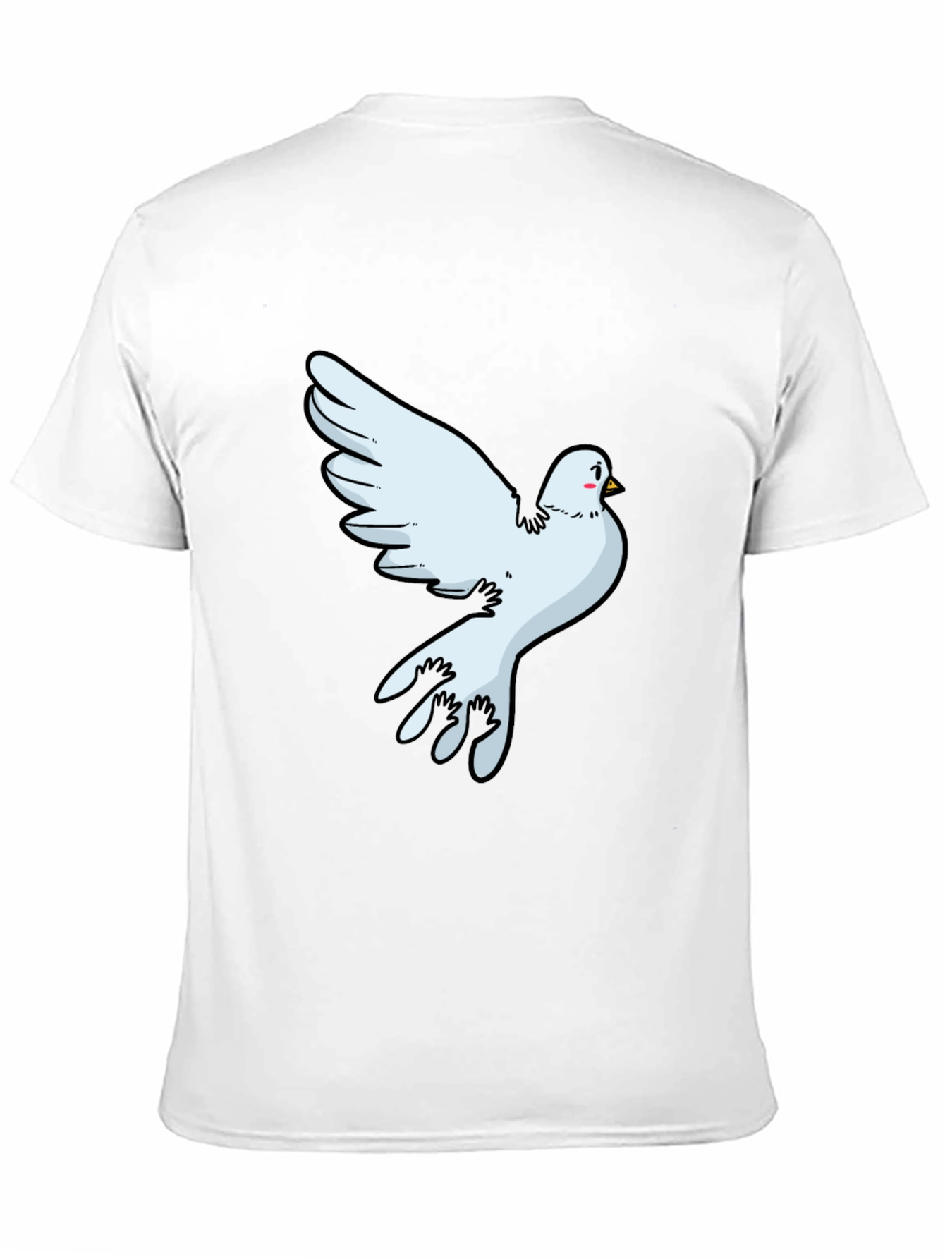 Black Dove Graphic Black T-Shirt - Soft Cotton Blend view 11