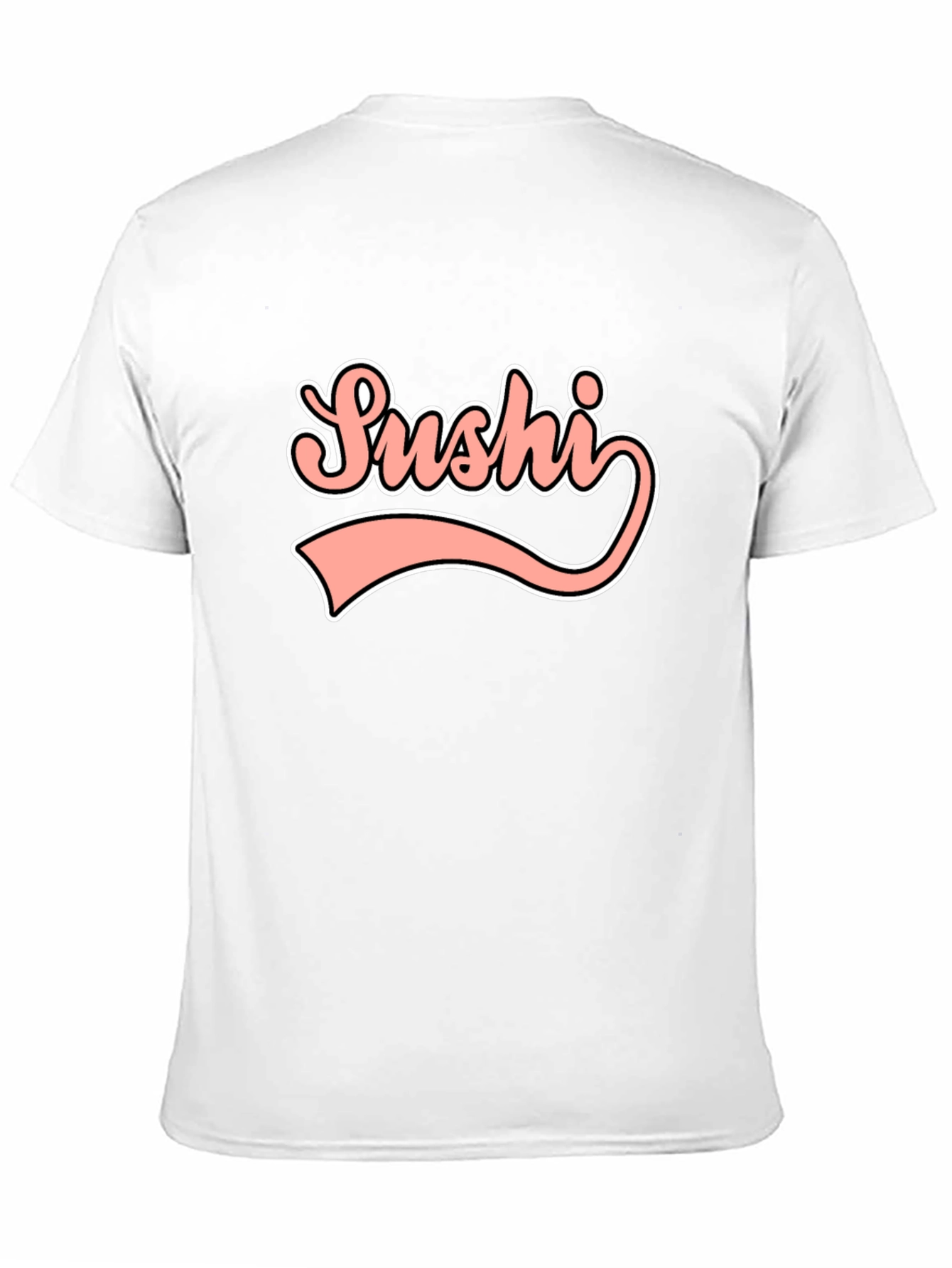 Black Sushi Retro Graphic Tee - Trendy Unisex T-Shirt view 11