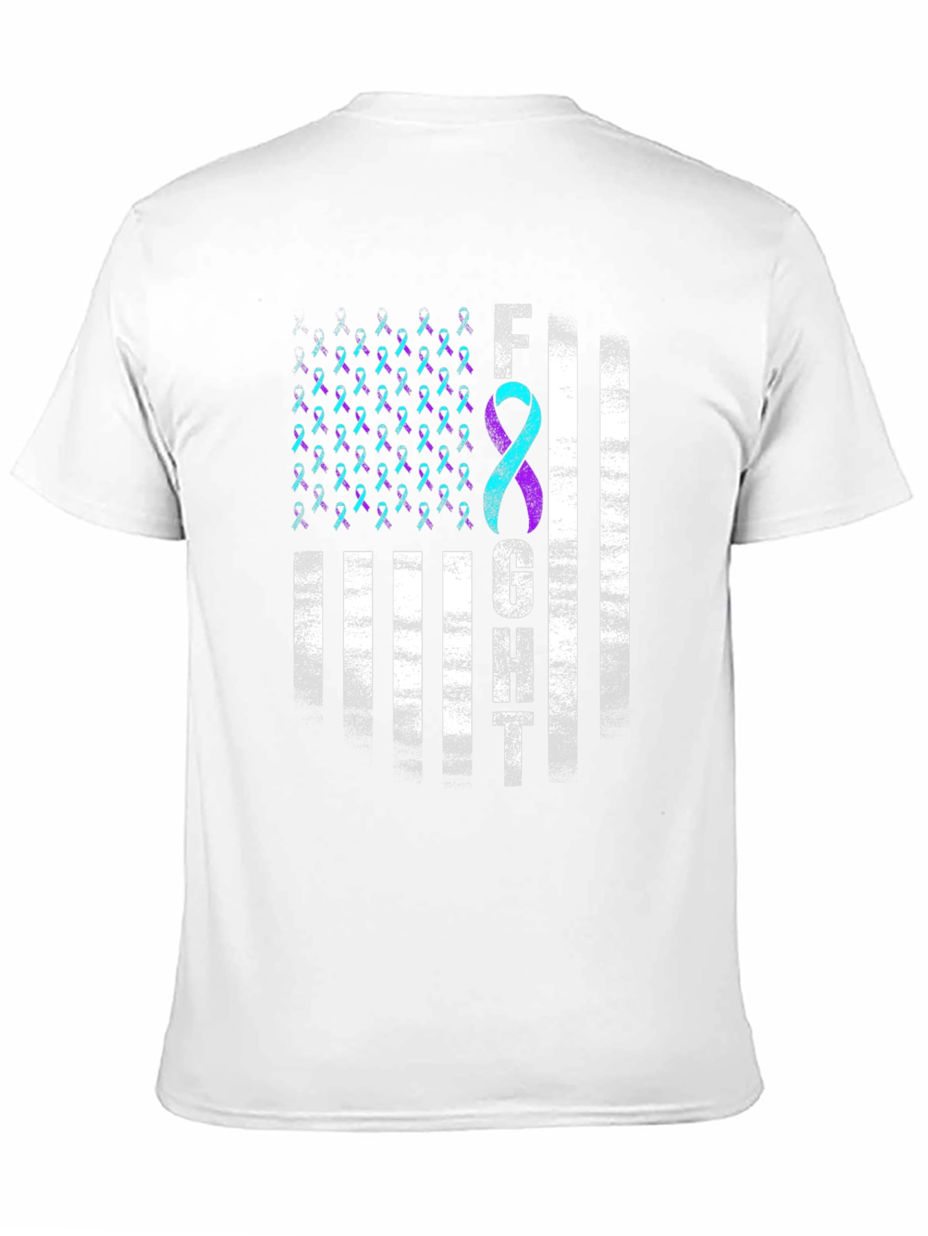 Black Semicolon Suicide Awareness T-Shirt - Fight Depression view 11