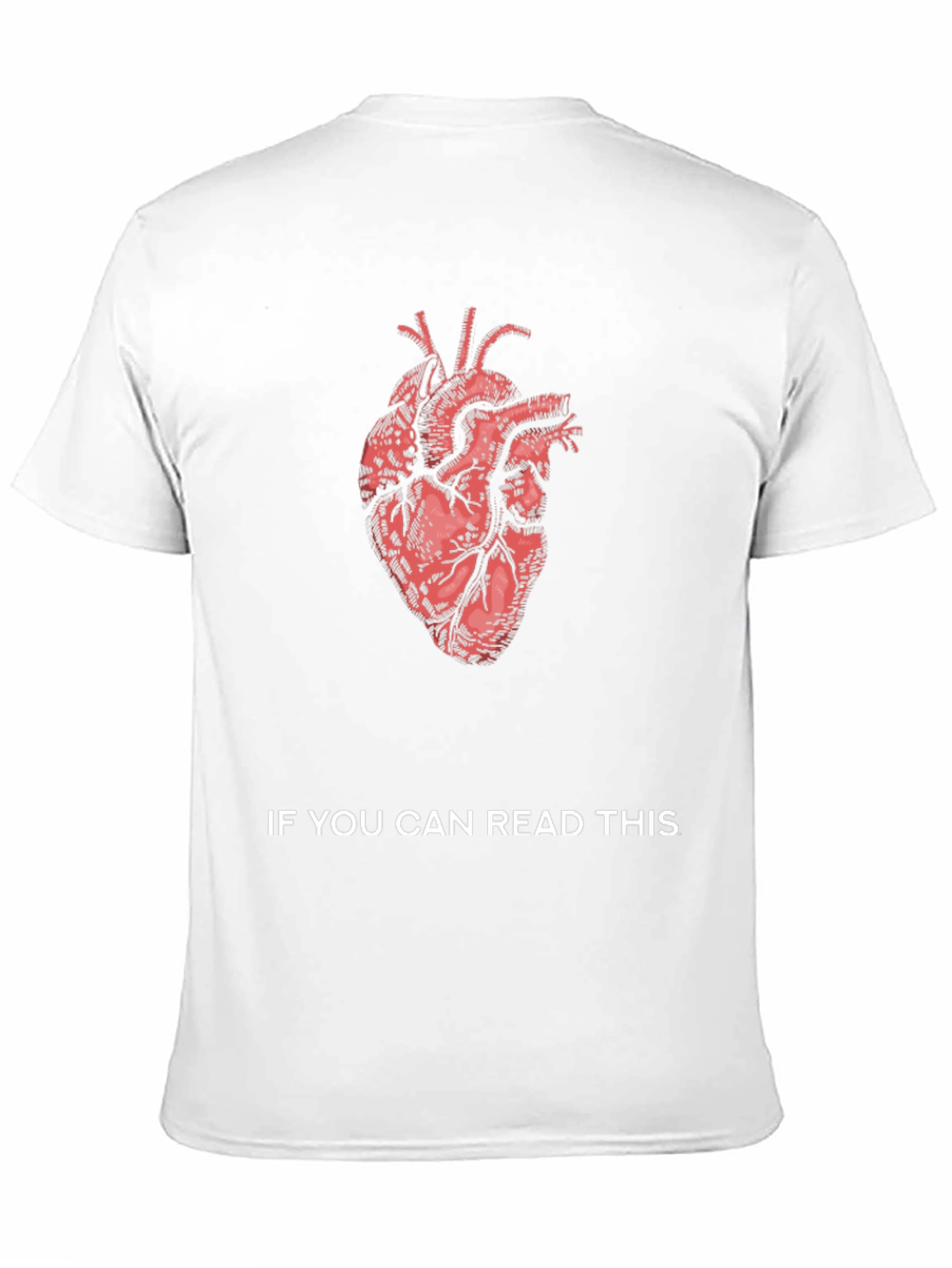 Black Anatomical Heart Graphic Tee - Read This view 11
