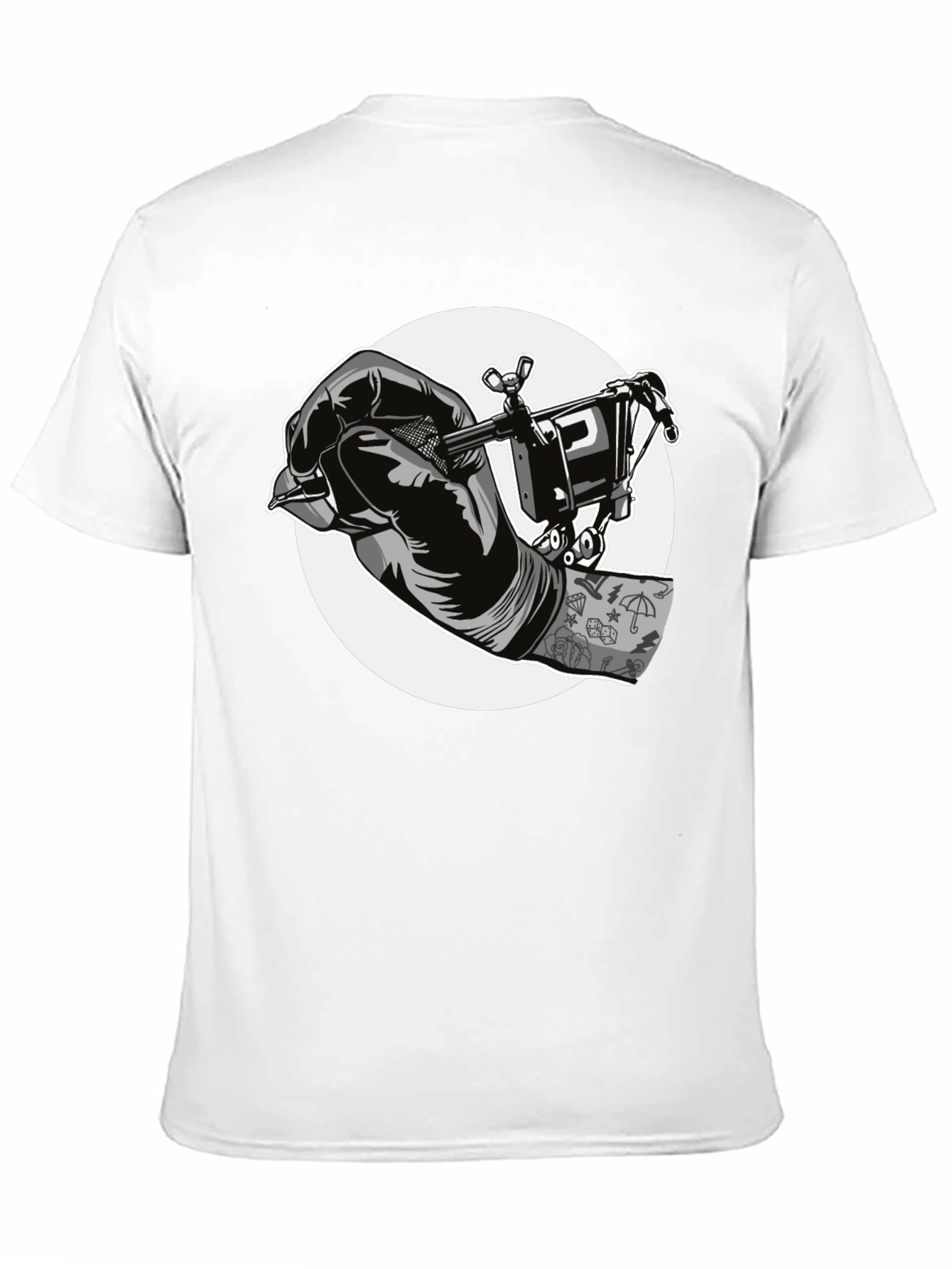 Black Tattoo Artist Graphic T-Shirt view 11