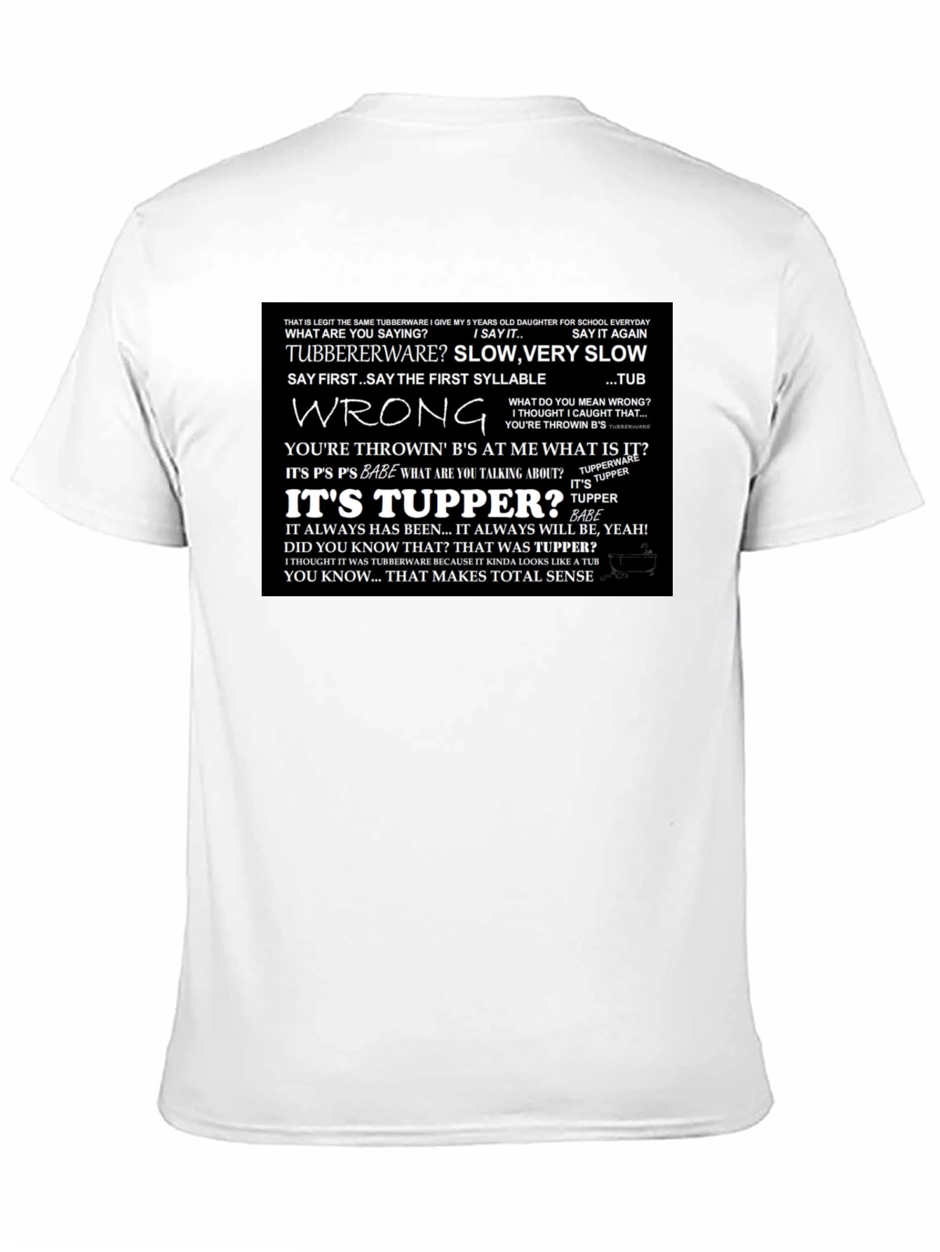 Black It's Tupper! T-Shirt view 11