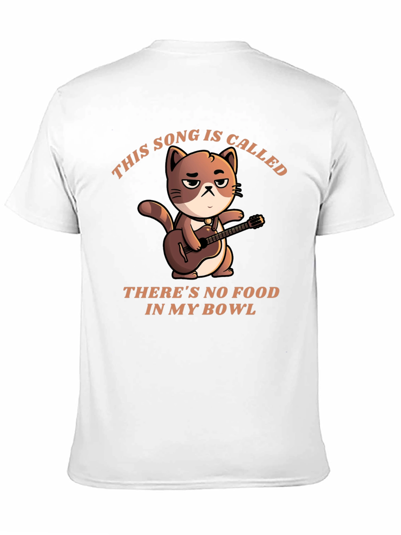 Black Cat Musician T-Shirt - No Food in My Bowl view 11