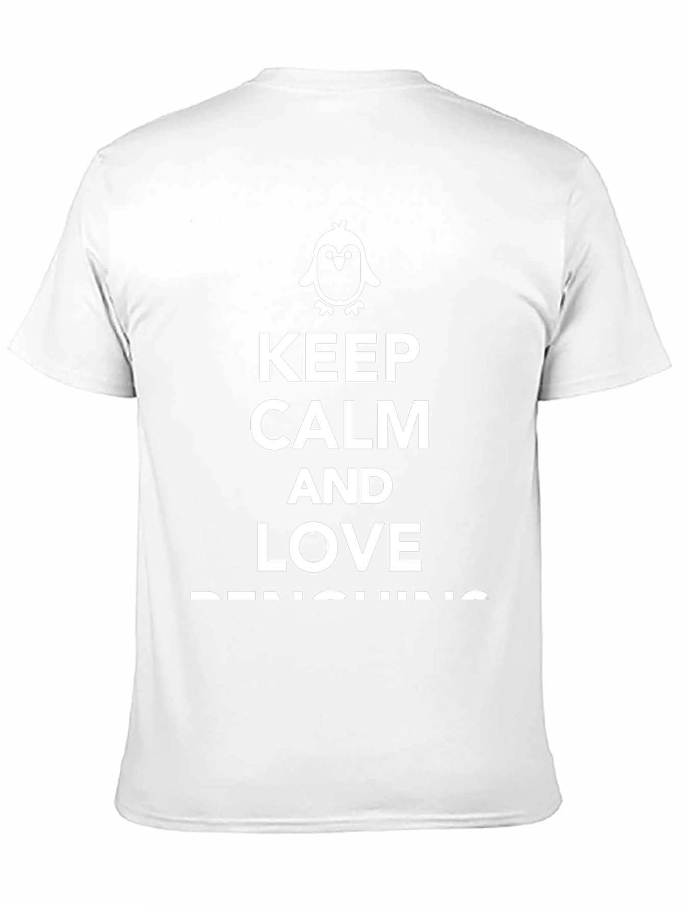Black Keep Calm and Love Penguins Graphic Tee view 11