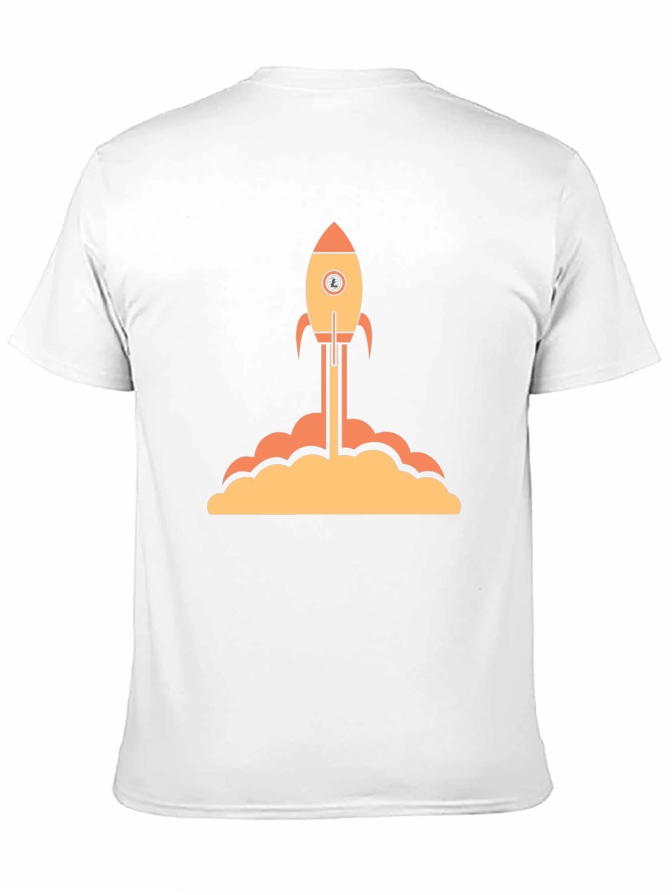 Black Rocket Launch Graphic Tee - Black Cotton T-Shirt view 11