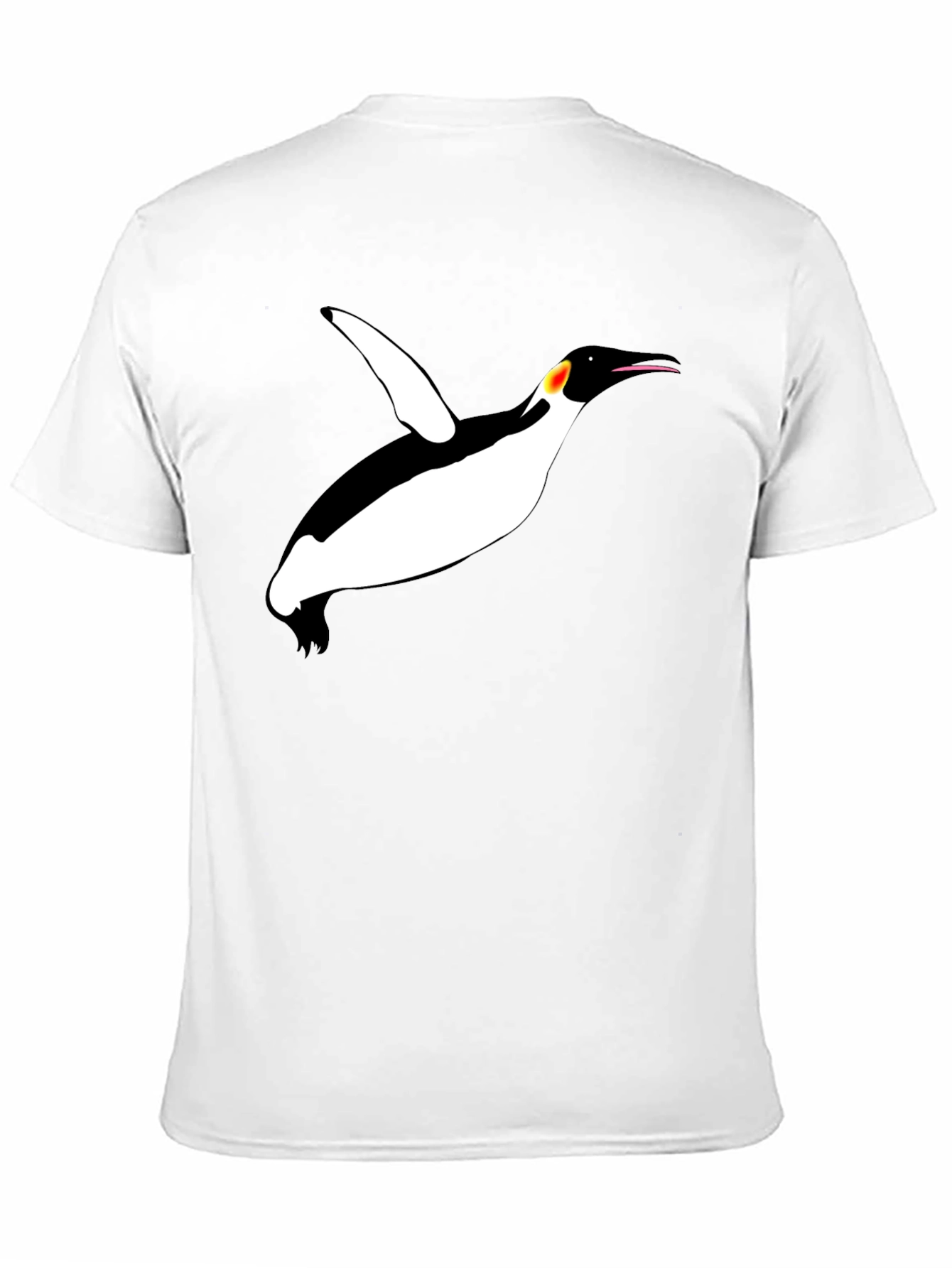 Black Cool Penguin Graphic Black T-Shirt view 11