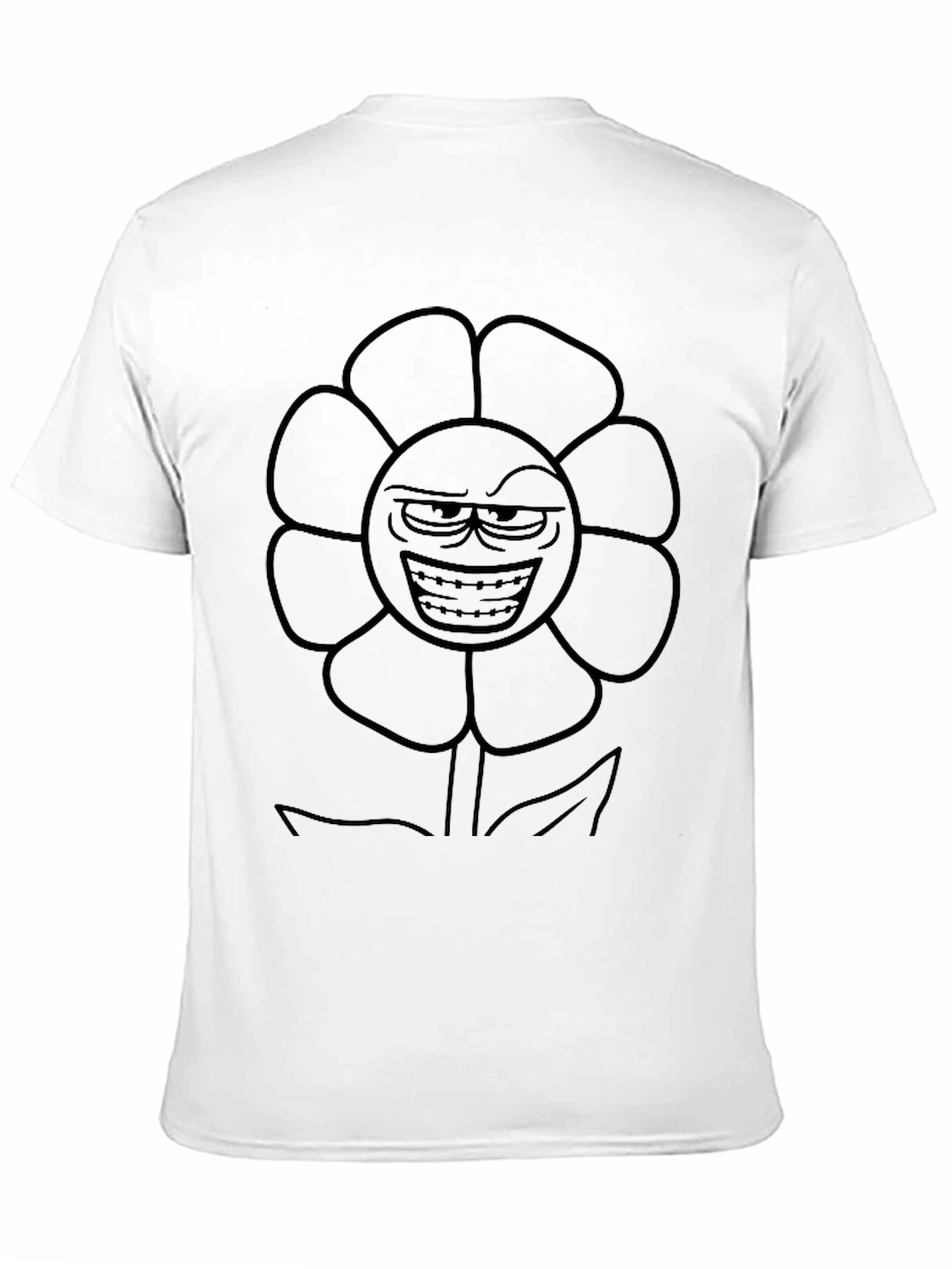 Black Men's Black Flowey Graphic Tee view 11
