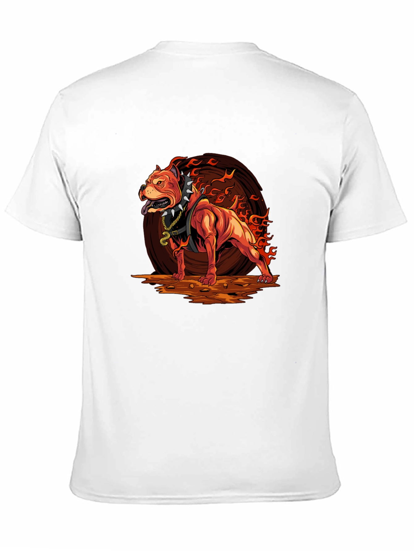 Fiery Pitbull Graphic Tee - Bold Streetwear - 11
