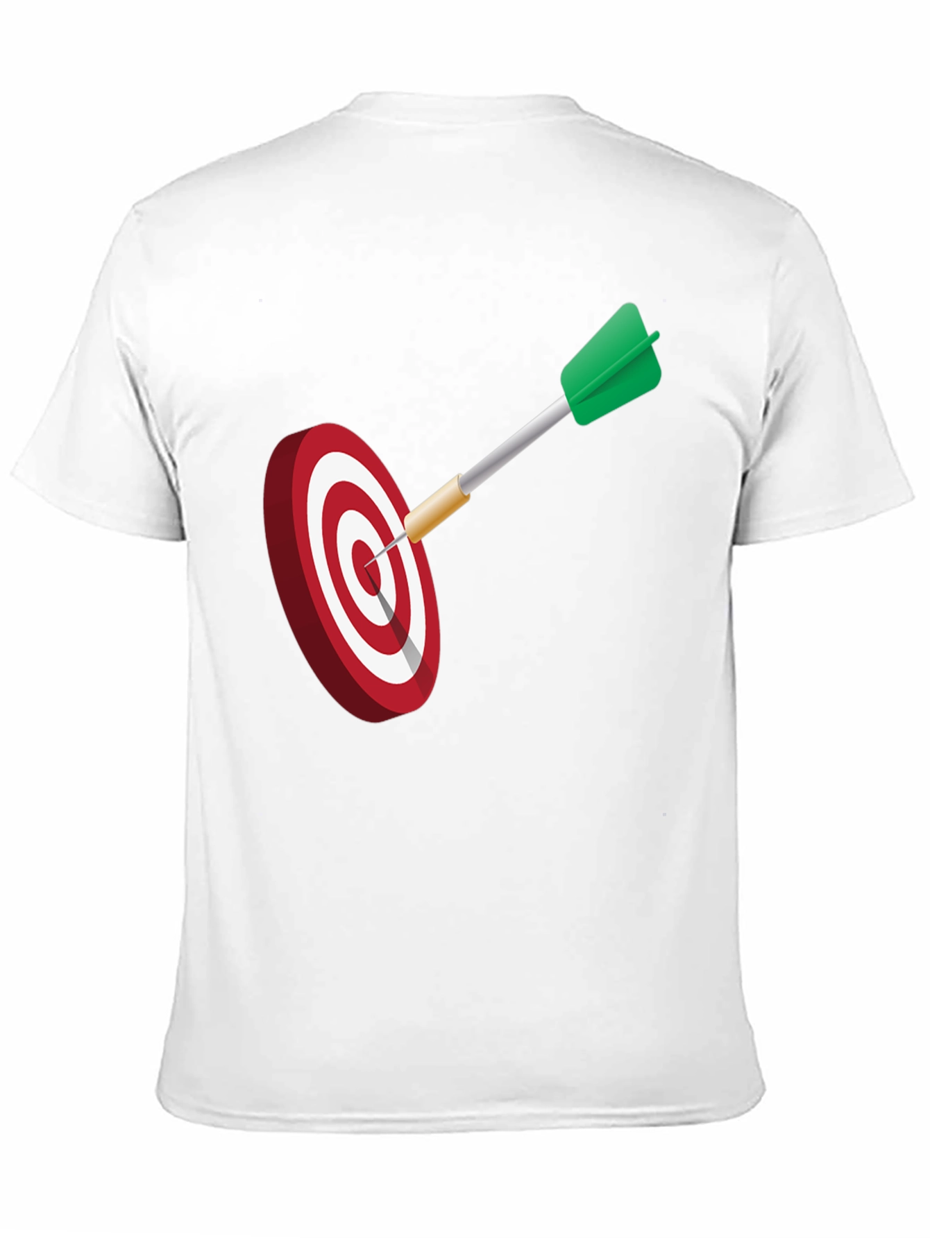Black Dart Target Graphic Tee - Black Cotton Blend Shirt view 11