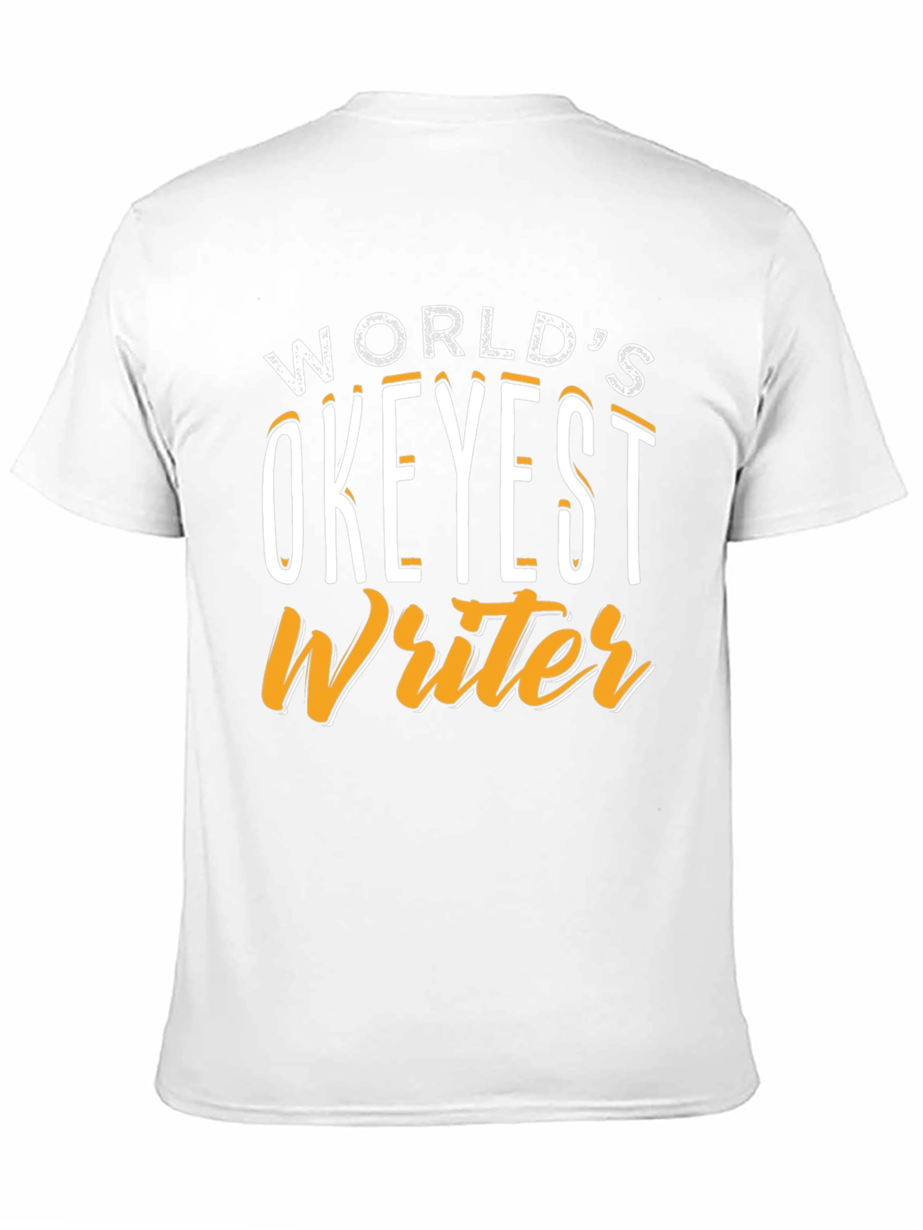 Black World's Okeyest Writer Graphic T-Shirt view 11