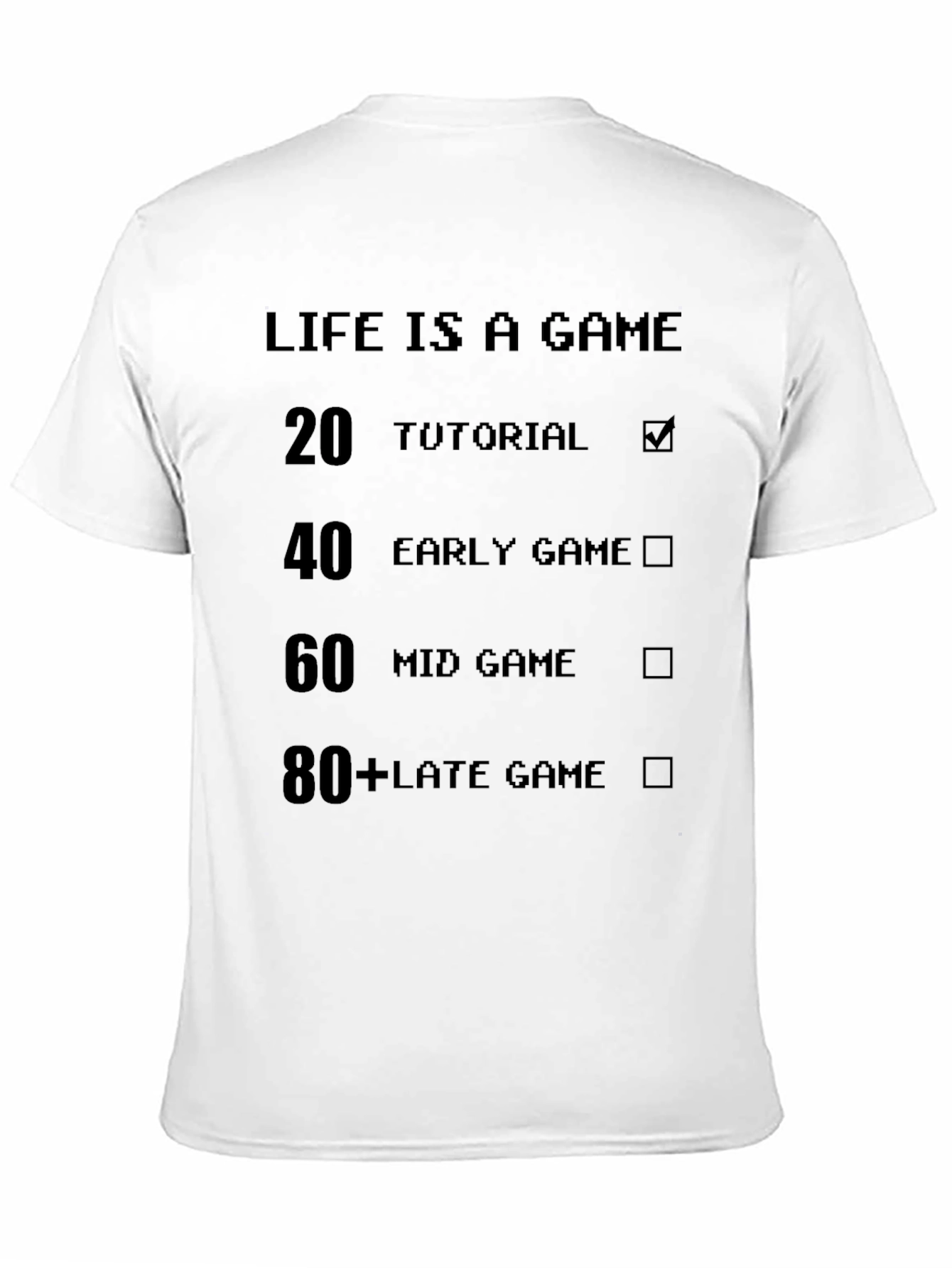 Black Life is a Game Black T-Shirt view 11
