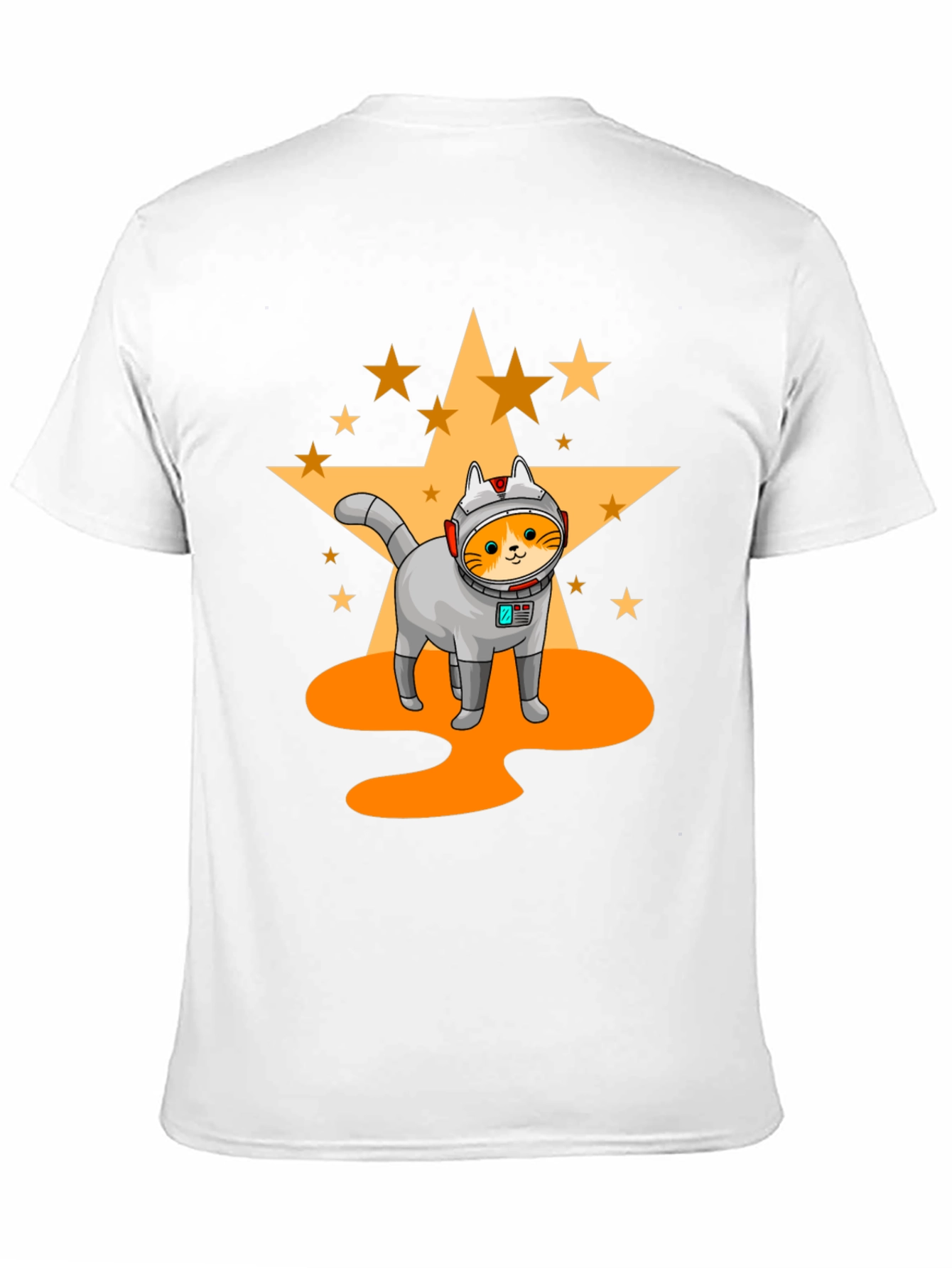 Black Astronaut Cat T-Shirt - Space Adventure view 11