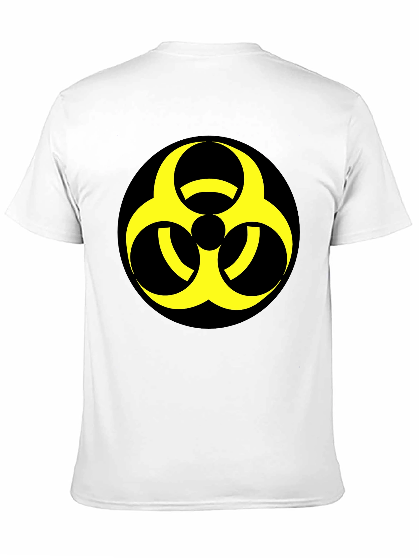 Black Biohazard Symbol Graphic Tee - Bold & Unique view 11
