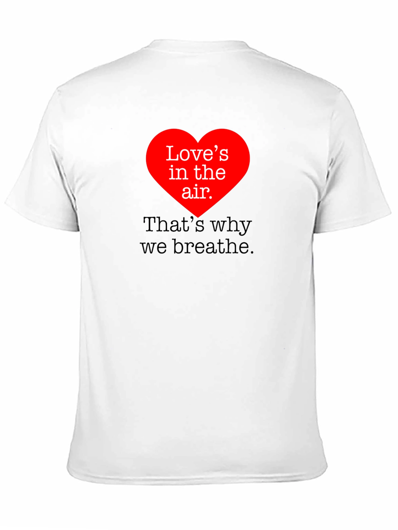 Black Love's In The Air Valentine's Day Black T-Shirt view 11