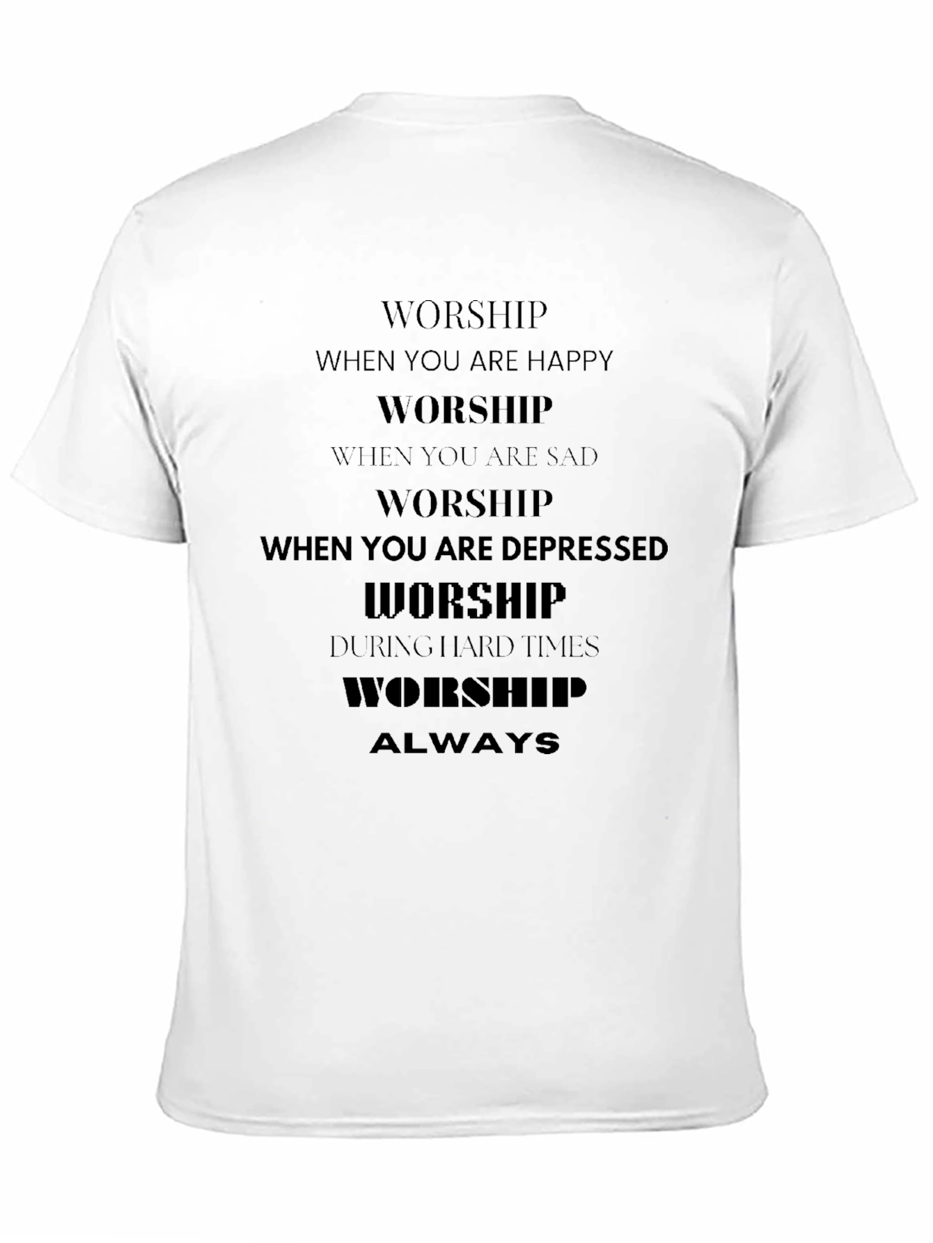 Black Worship Always Black Graphic Tee view 11