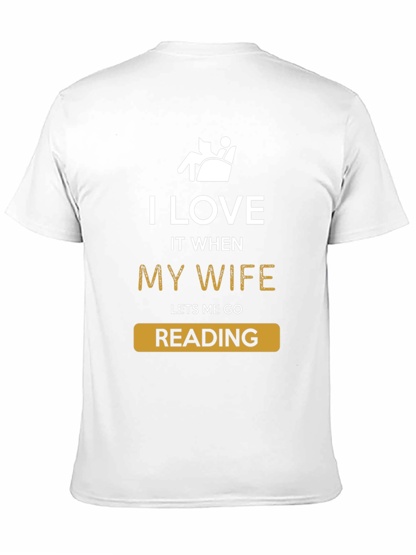 Black Funny Reading T-Shirt - I Love My Wife view 11