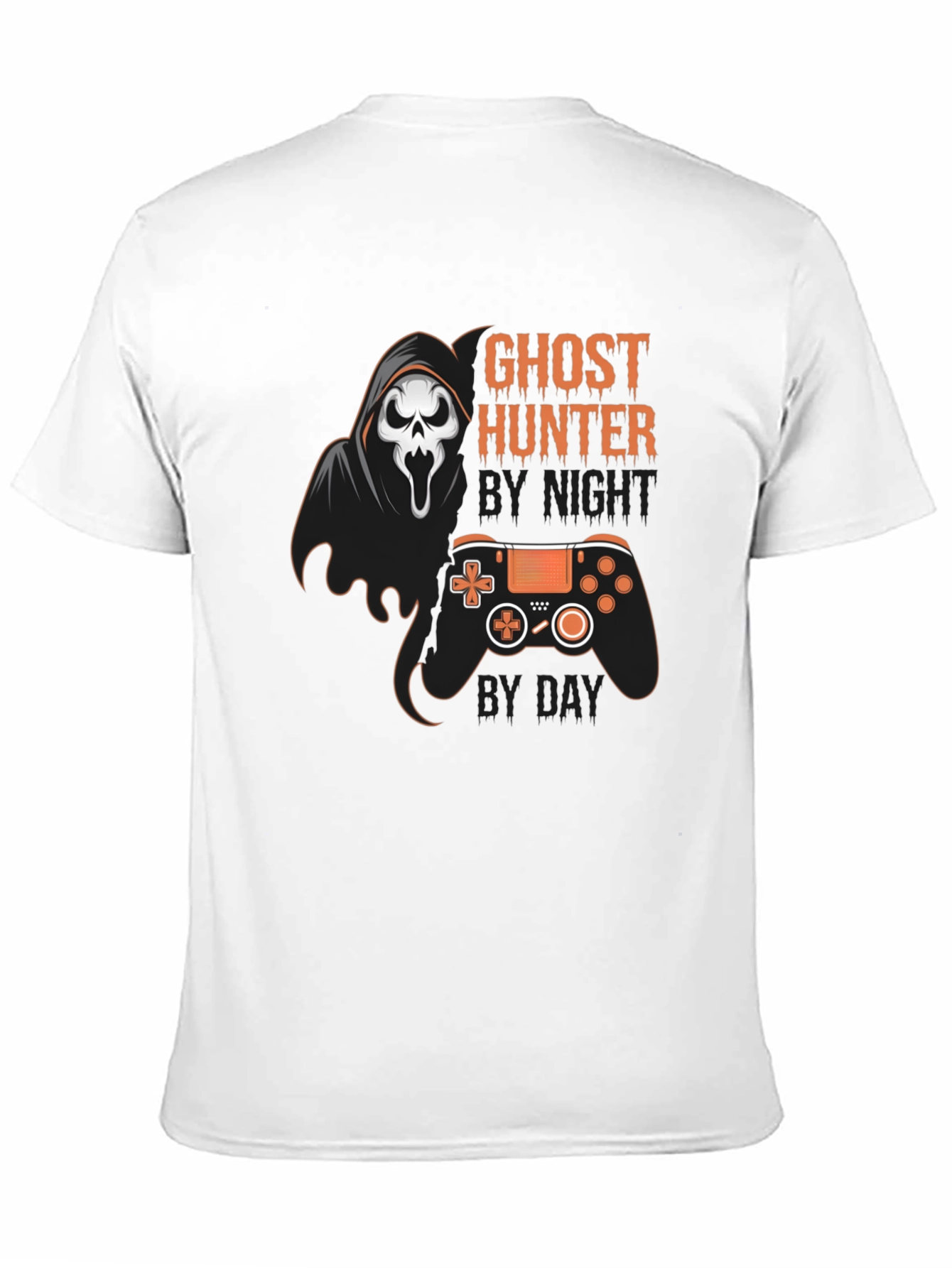 Black Ghost Hunter Gaming T-Shirt view 11