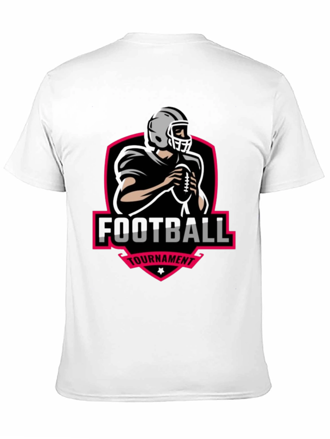 Black Football Tournament Graphic Tee view 11