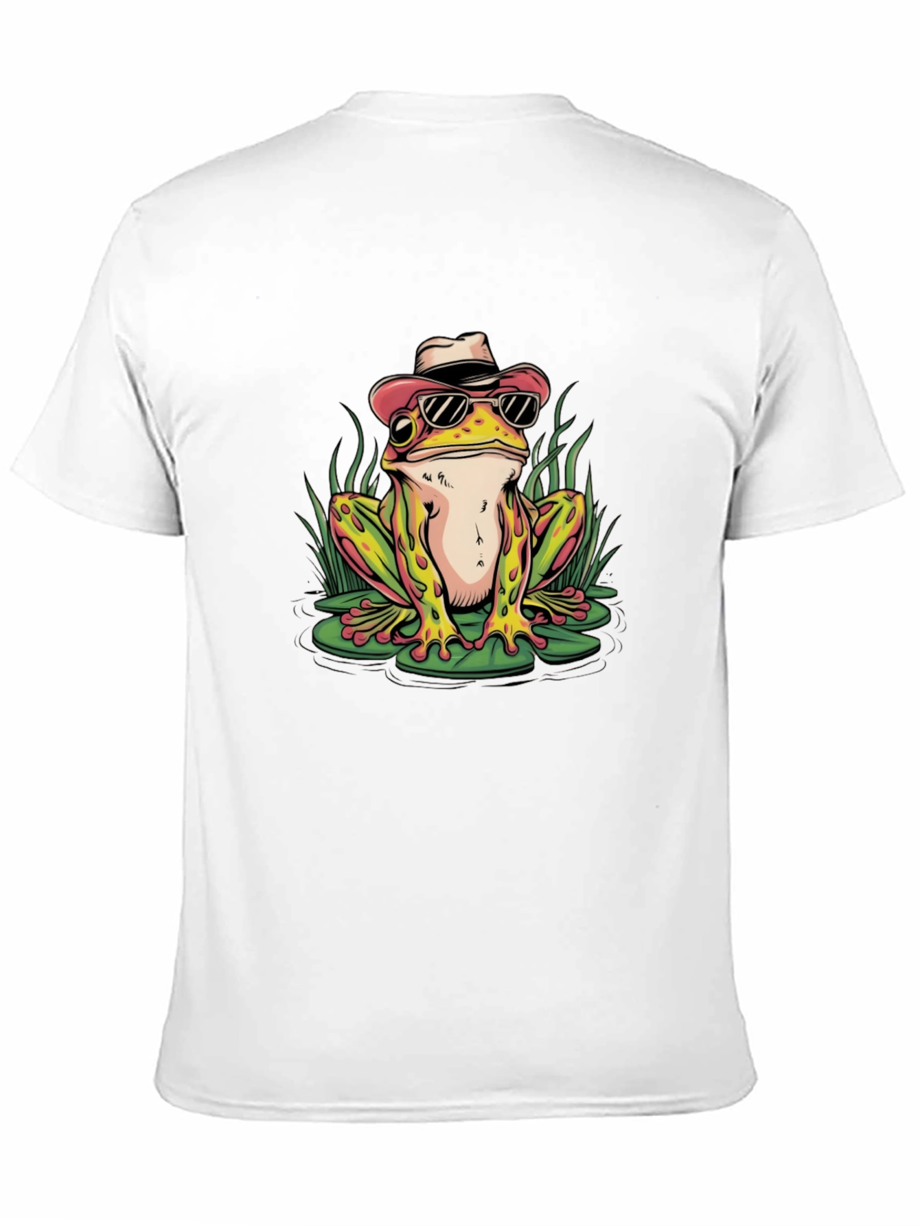 Black Frog with Hat Graphic T-Shirt view 11