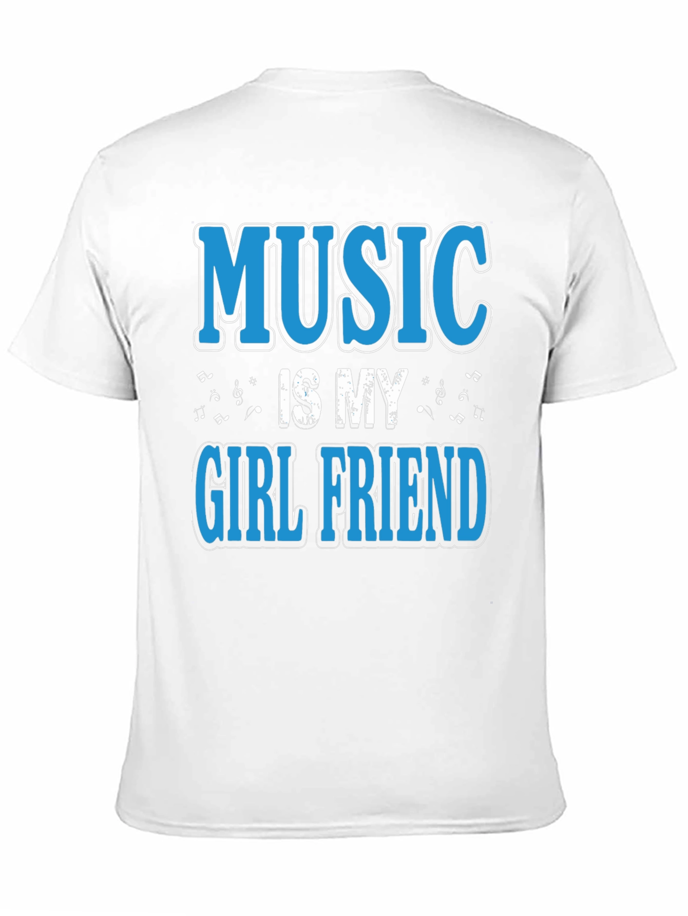 Music is My Girlfriend Black T-Shirt - 11