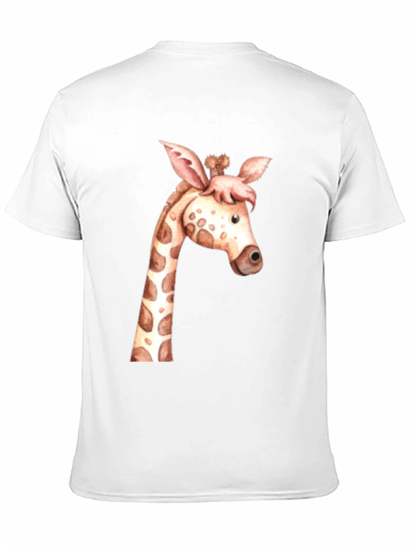 Black Giraffe Graphic Tee - Unisex Black T-Shirt view 11